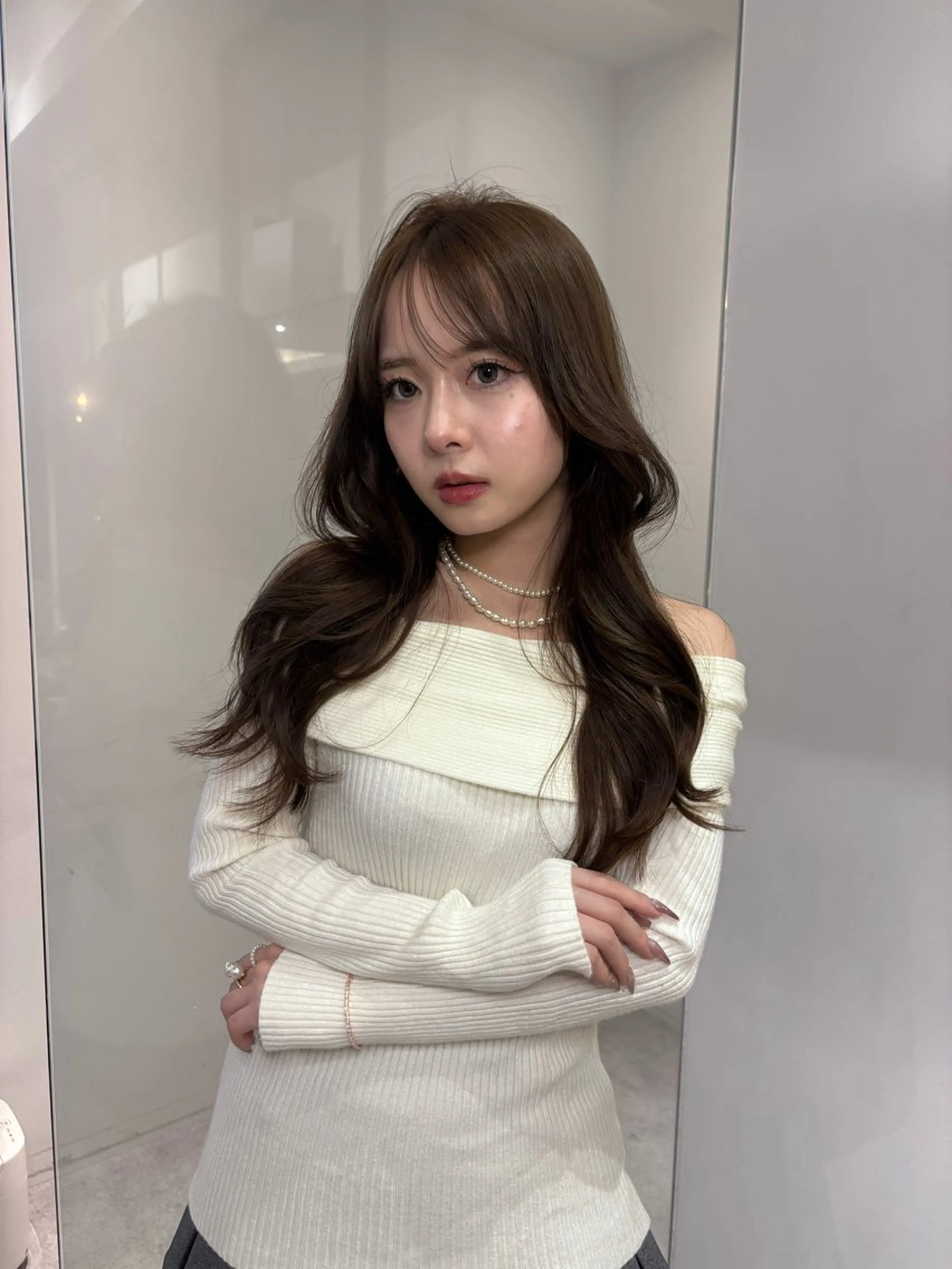 ロング レイヤーカット 透明感/韓国ヘア/ miyu 🎀のヘアスタイル