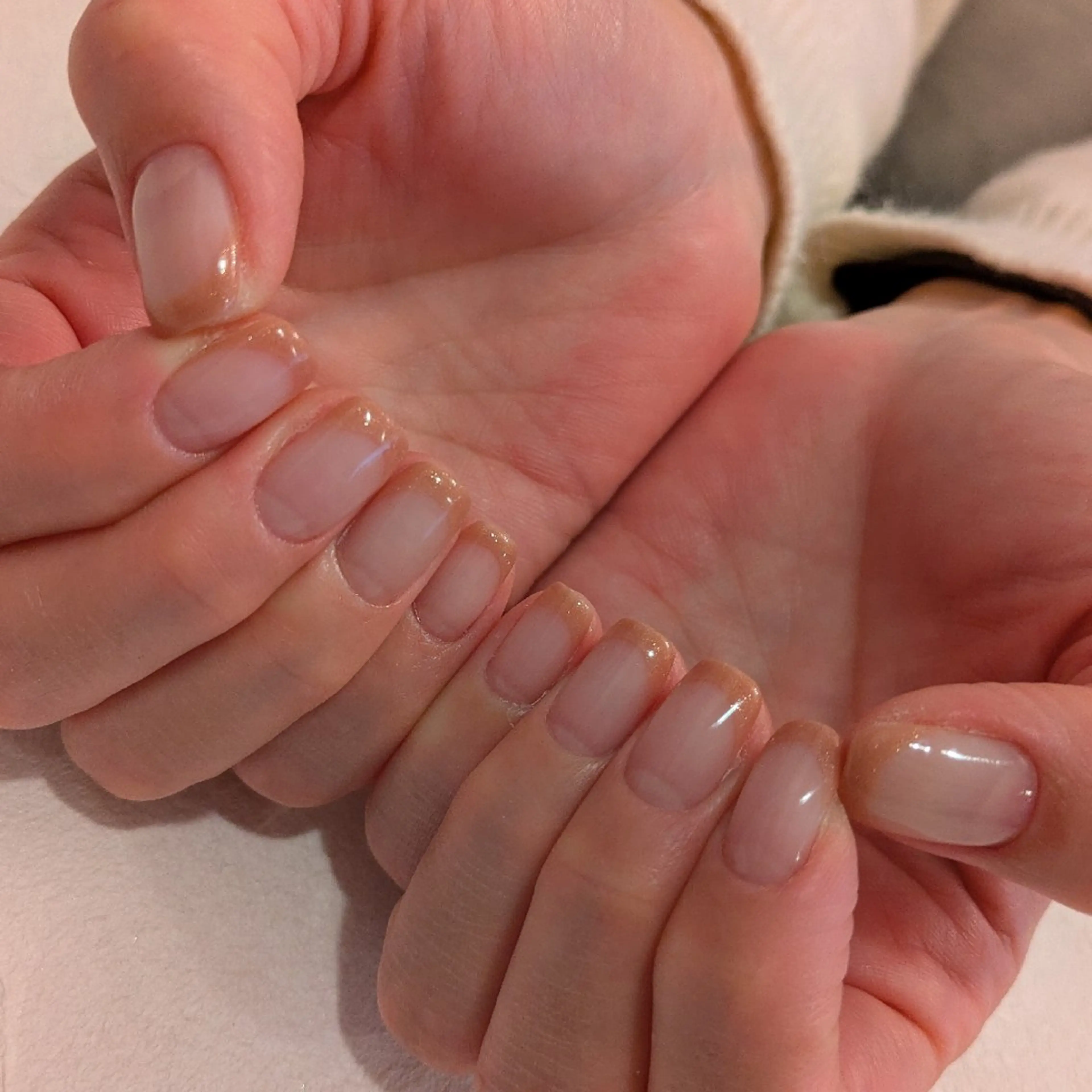 ネイル フレンチネイル ジェヌインネイル 河内のネイルデザイン