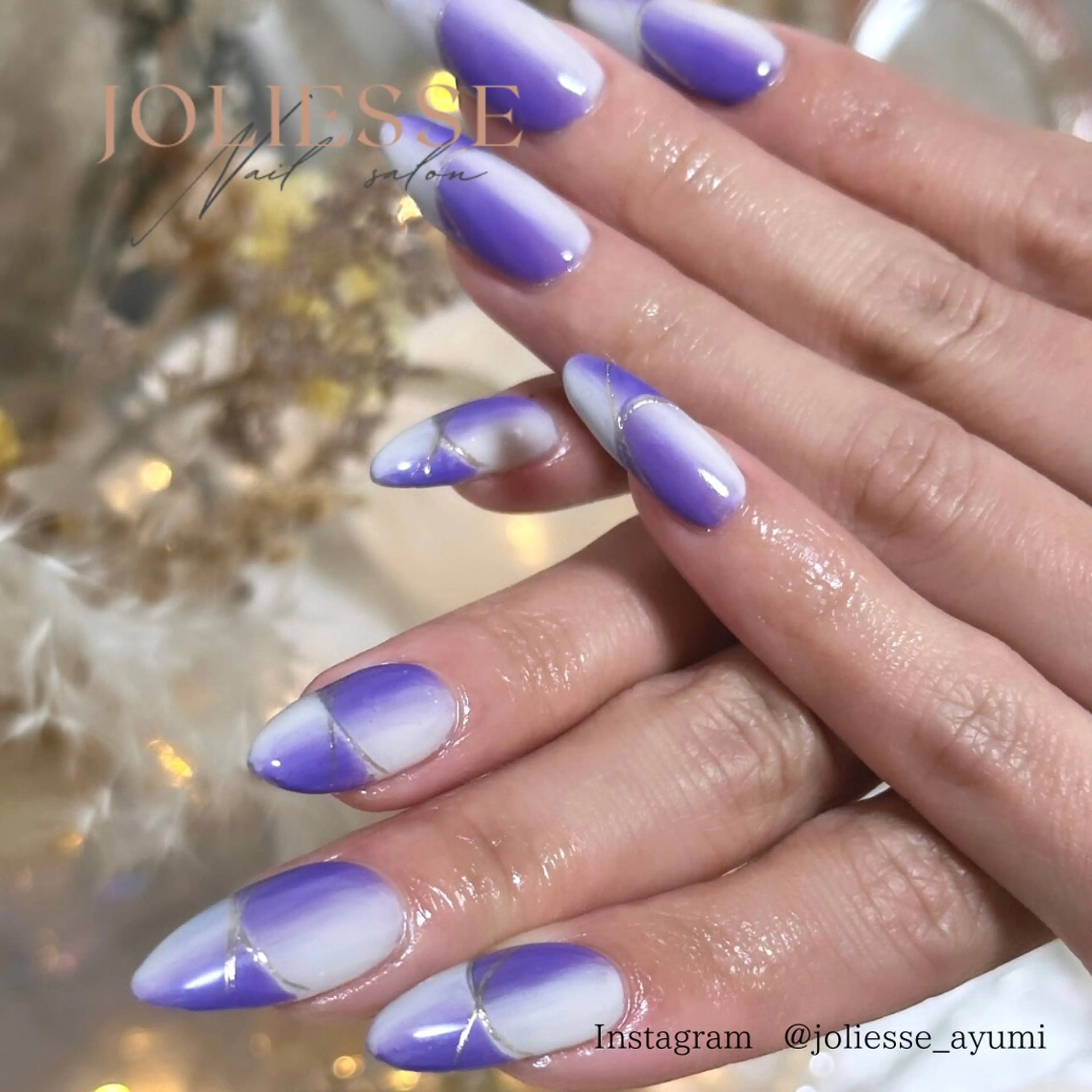 ネイル フレンチネイル オンブレフレンチ JOLIESSE Ayumiのネイルデザイン