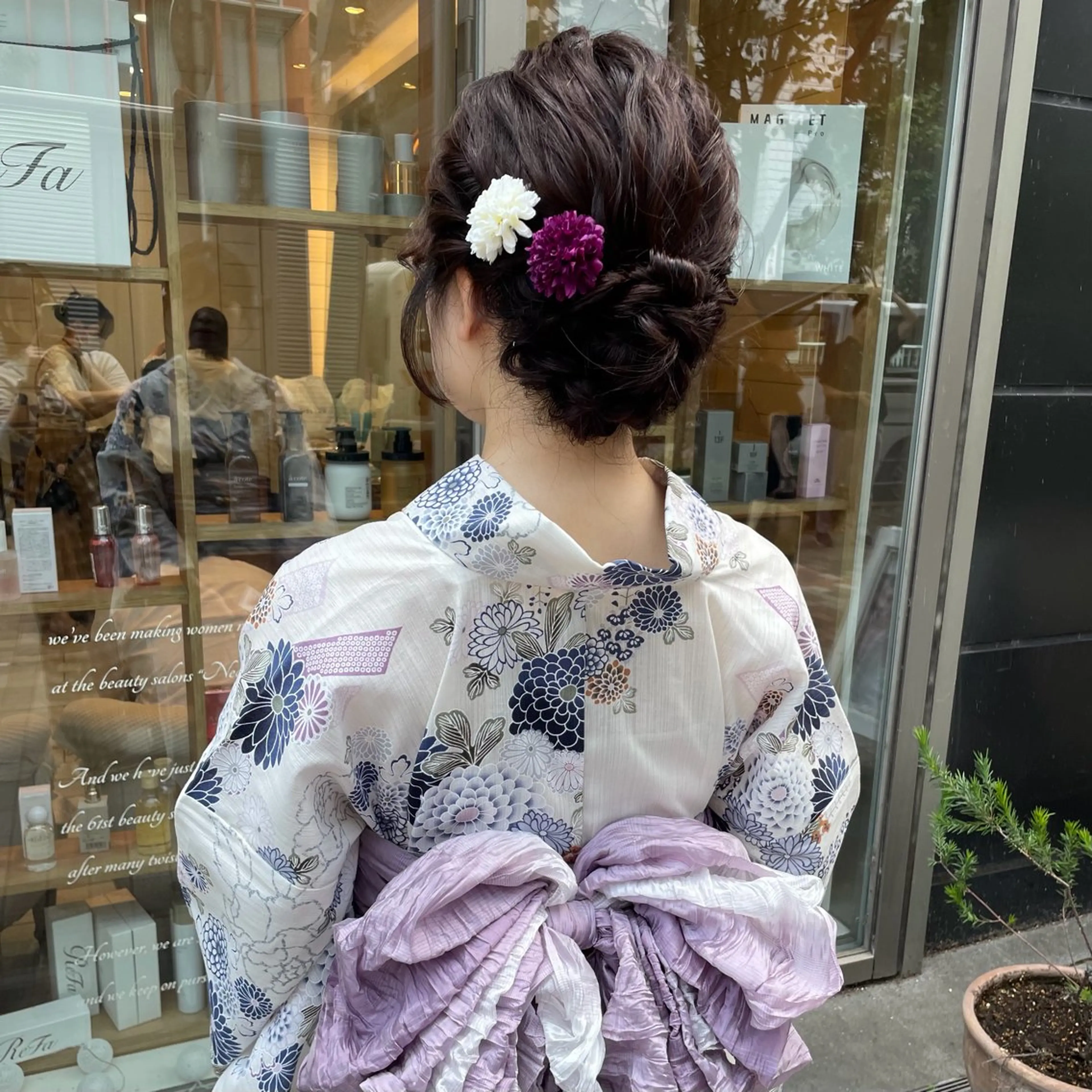 ヘアアレンジ 着付け Rion/渋谷 /ブリーチなしカラーのヘアスタイル