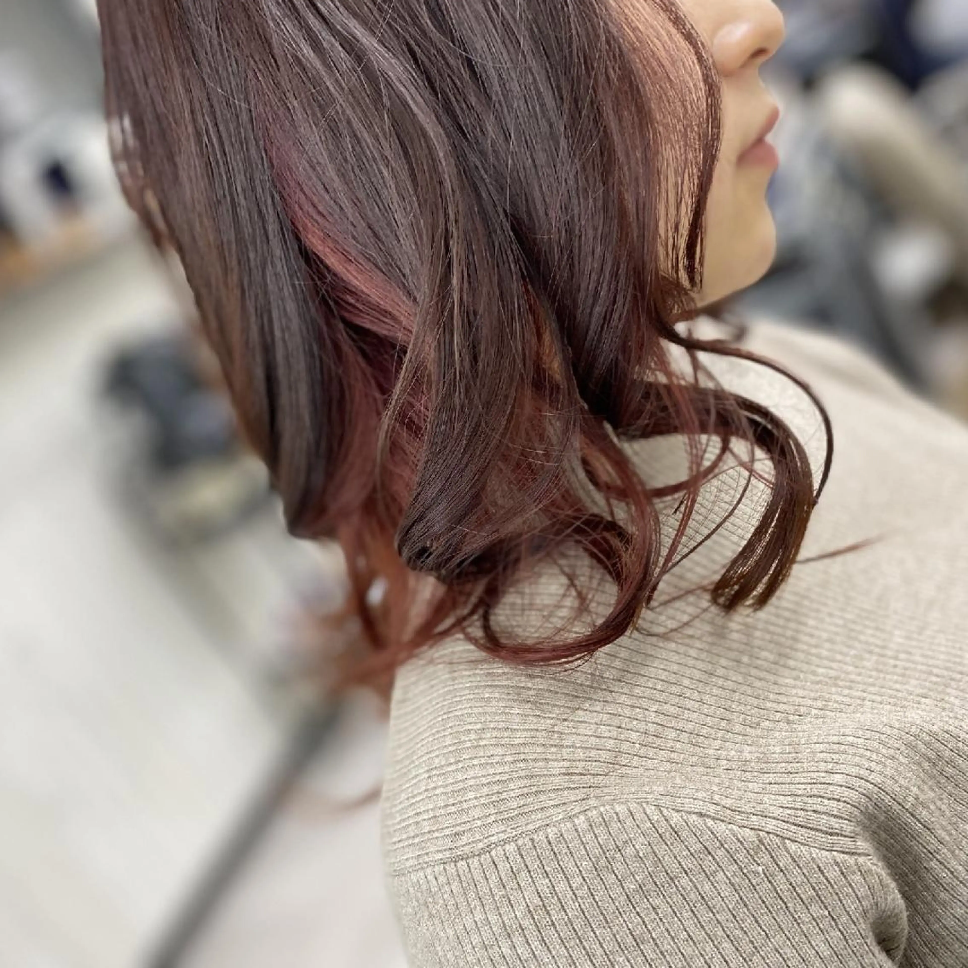 セミロング カラー 似合わせ小顔カット 🌟神谷 ヨシタカのヘアスタイル