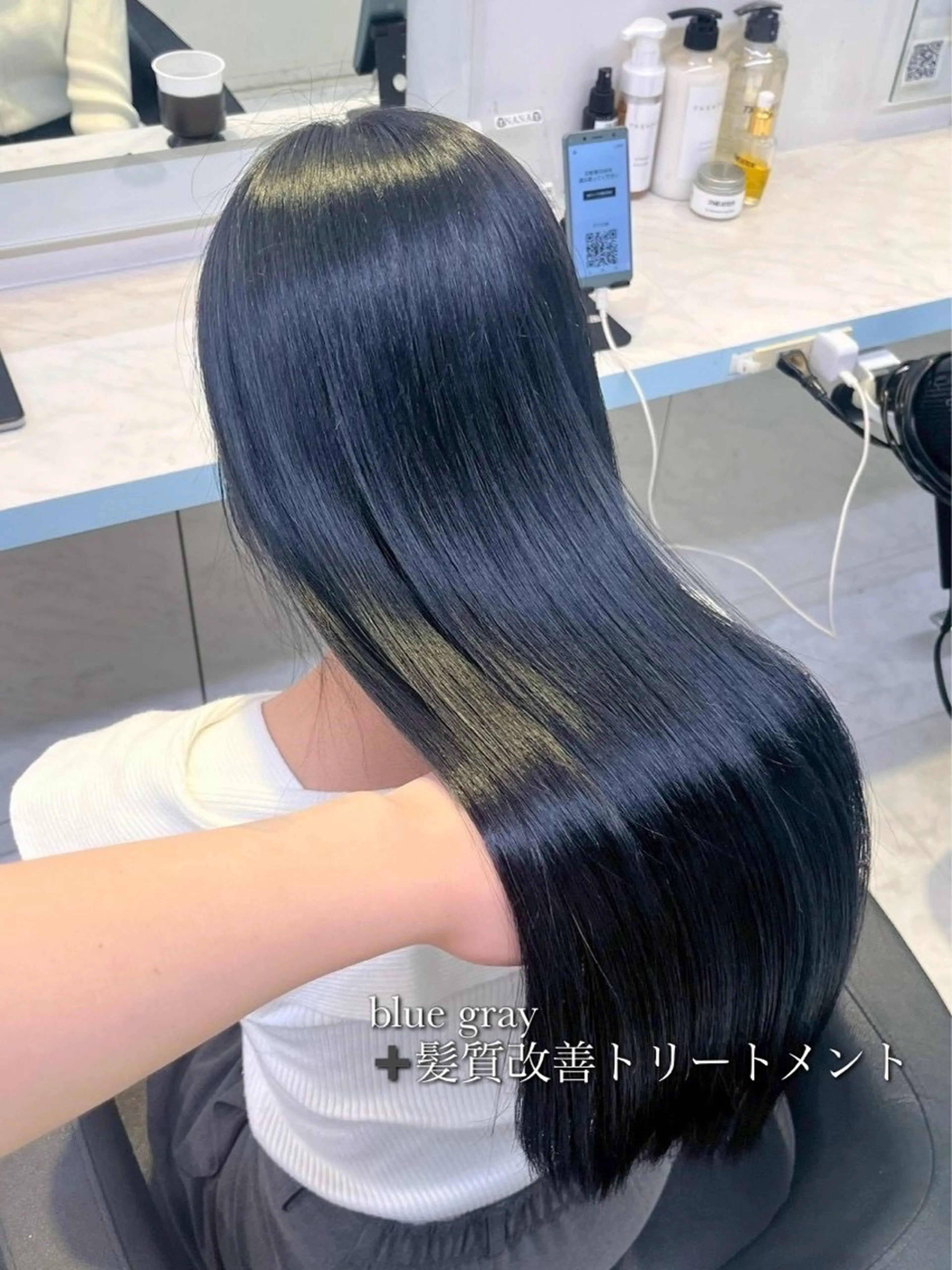 ロング カラー ヘアカラー トリートメント 透明感/うる艶カラー /RARAKA🤍のヘアスタイル