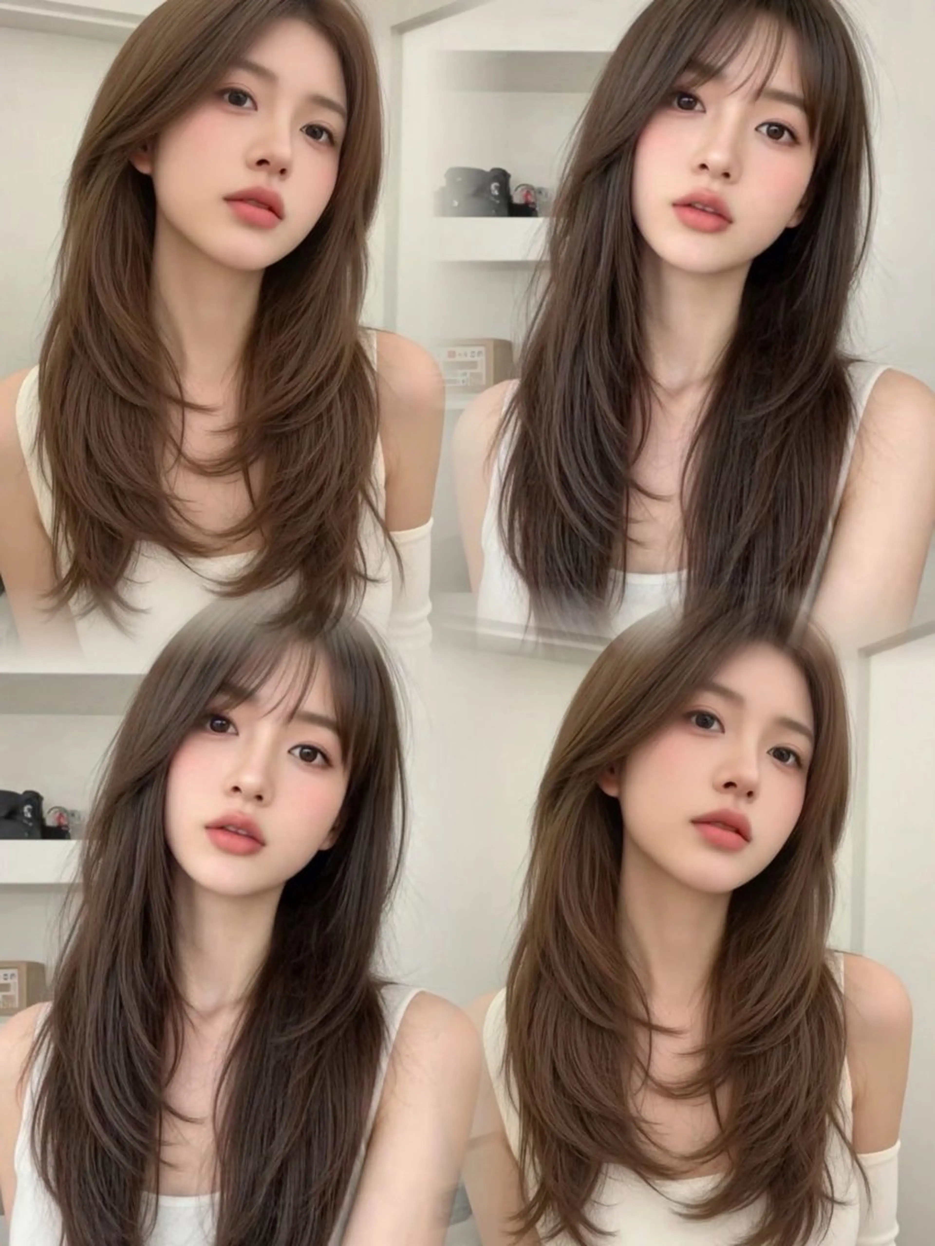 セミロング カラー カット ヘアカラー トリートメント ヘッドスパ ヘアセット レイヤー✂︎赤み消し 髪質改善/井上健太のヘアスタイル