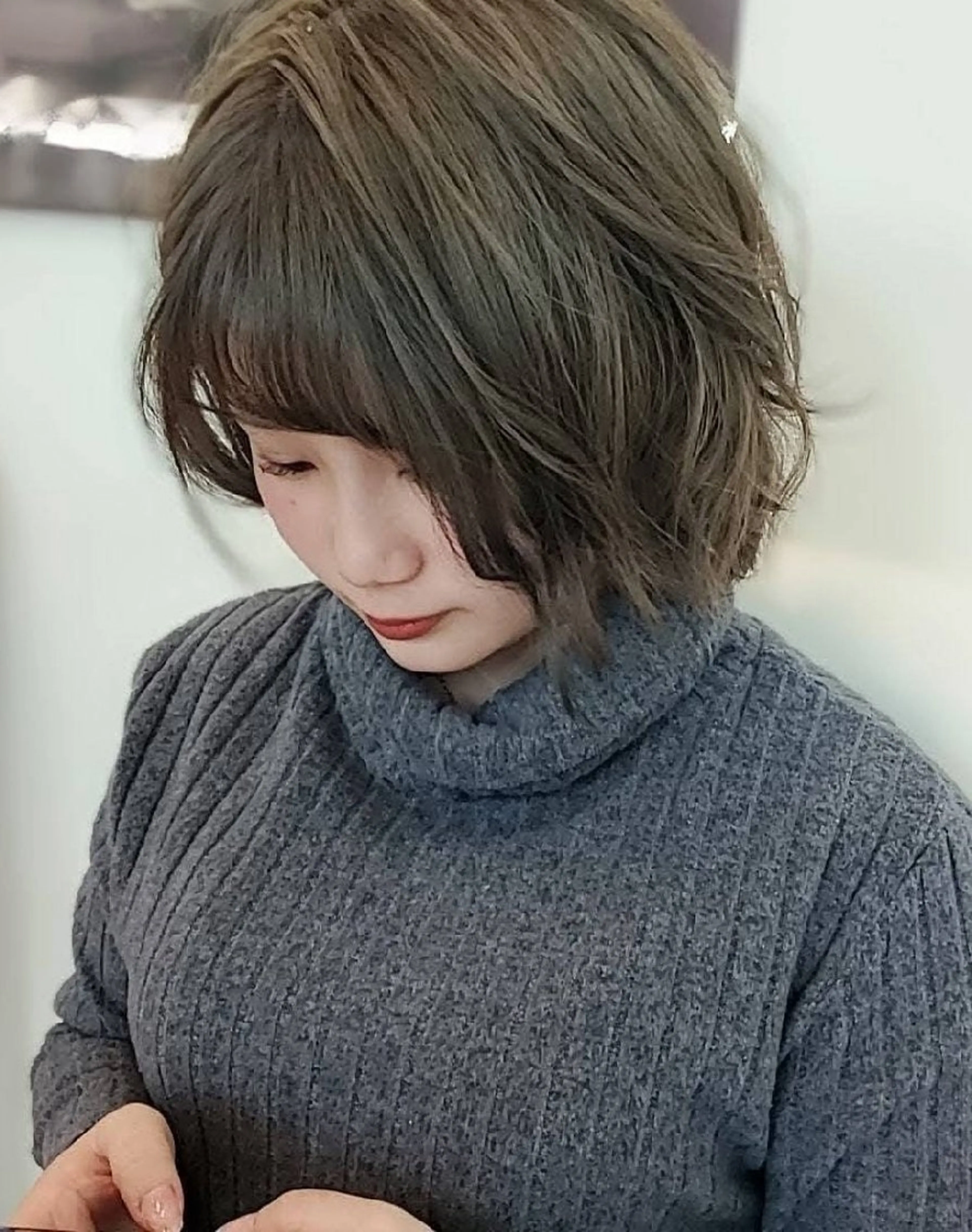 ショート 小顔カット 縮毛矯正✨艶髪　 シノハラ✨髪質改善のヘアスタイル