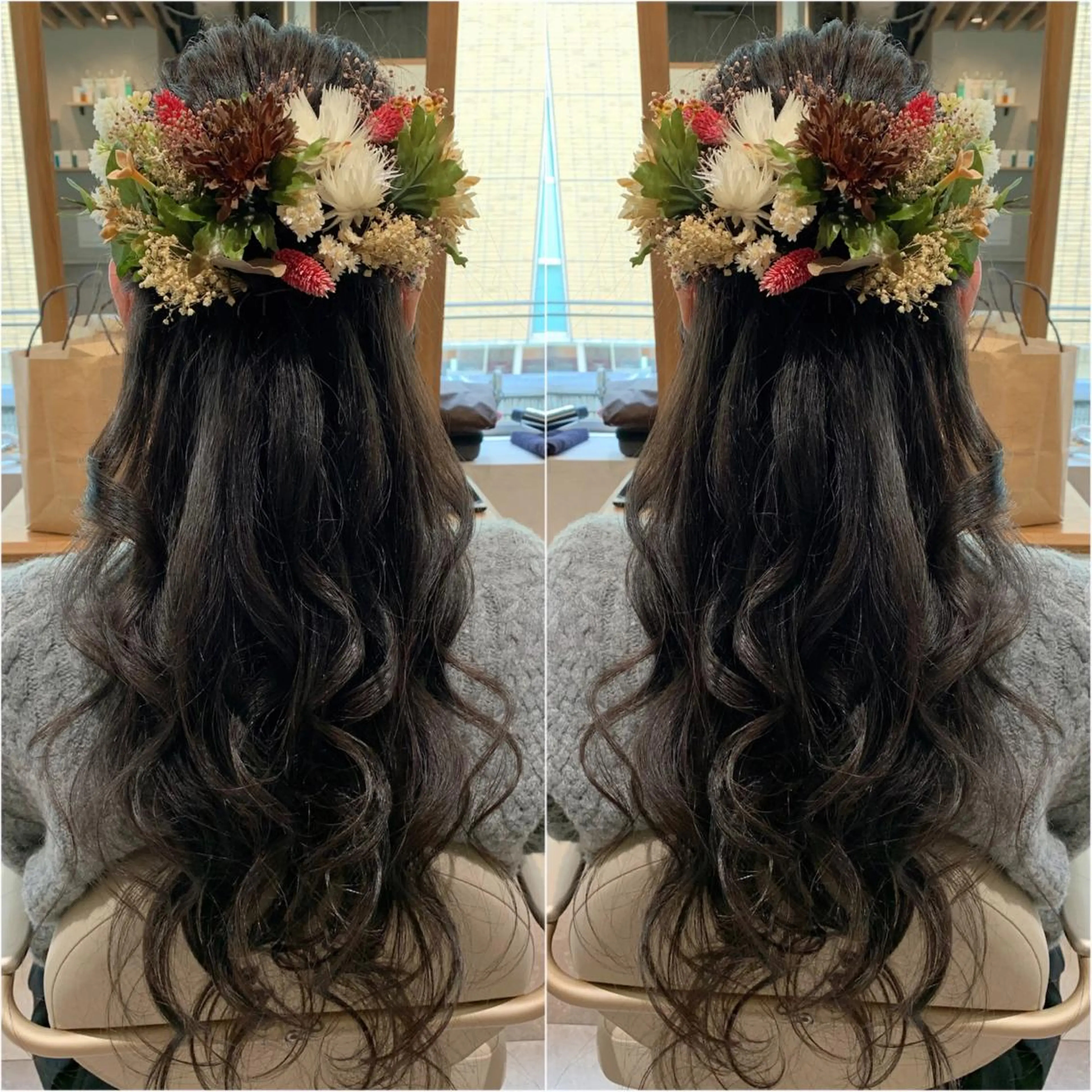 ロング ヘアアレンジ 卒業式のヘアスタイル 韓国風ヘア ヘアセット 韓国hair🦋 Nanaのヘアスタイル