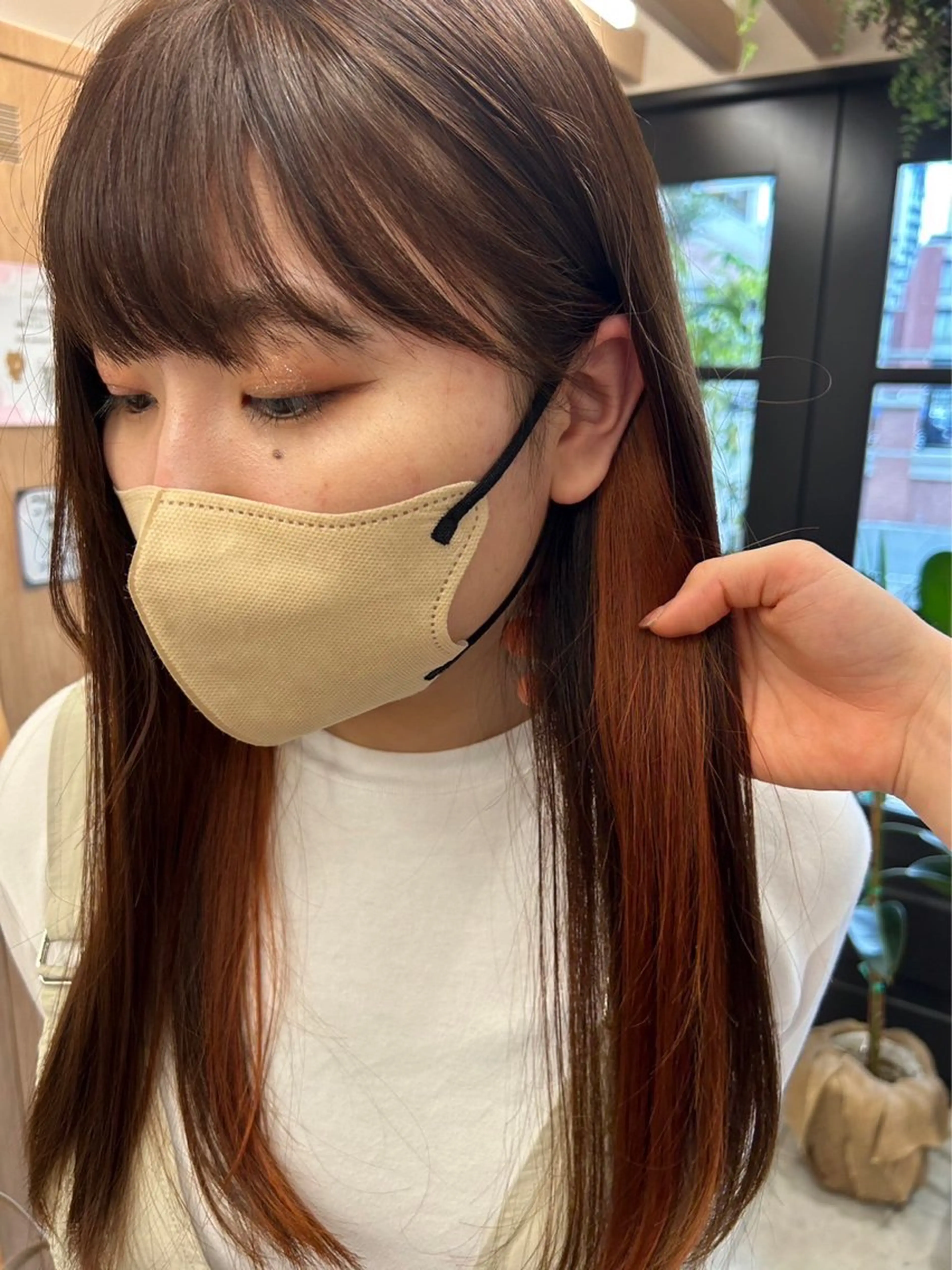 ✨️イメチェンしたい方✨️🦊インナーカラー(ブリーチあり)+全体カラー🦊の写真