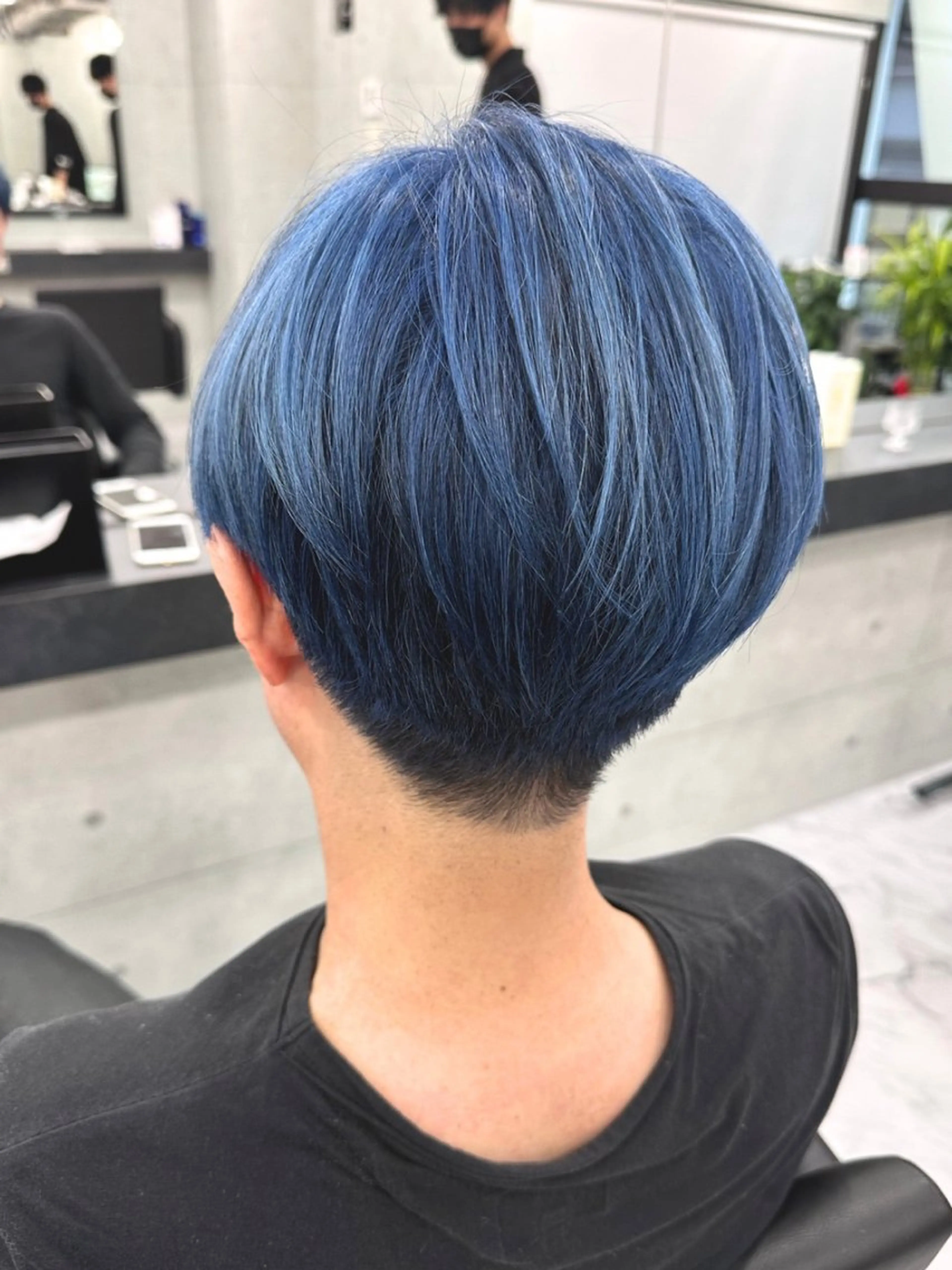 カラー ブルーカラー ブルーグレー 透明感カラー カット ヘアカラー Endearing 銀座/レイヤーカットのヘアスタイル