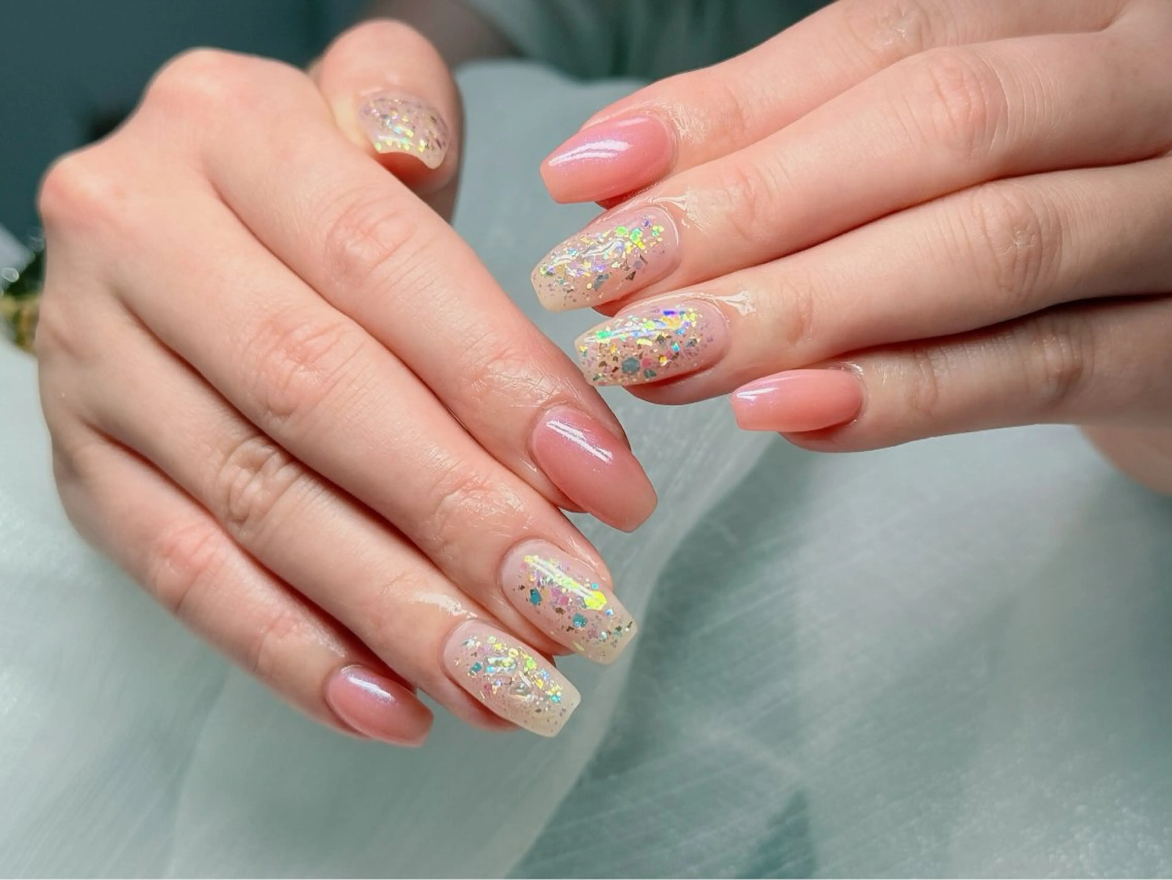 ネイル アートネイル チークネイル 長さ出し フラッシュネイル フットネイル ハンドネイル Nail Annのネイルデザイン