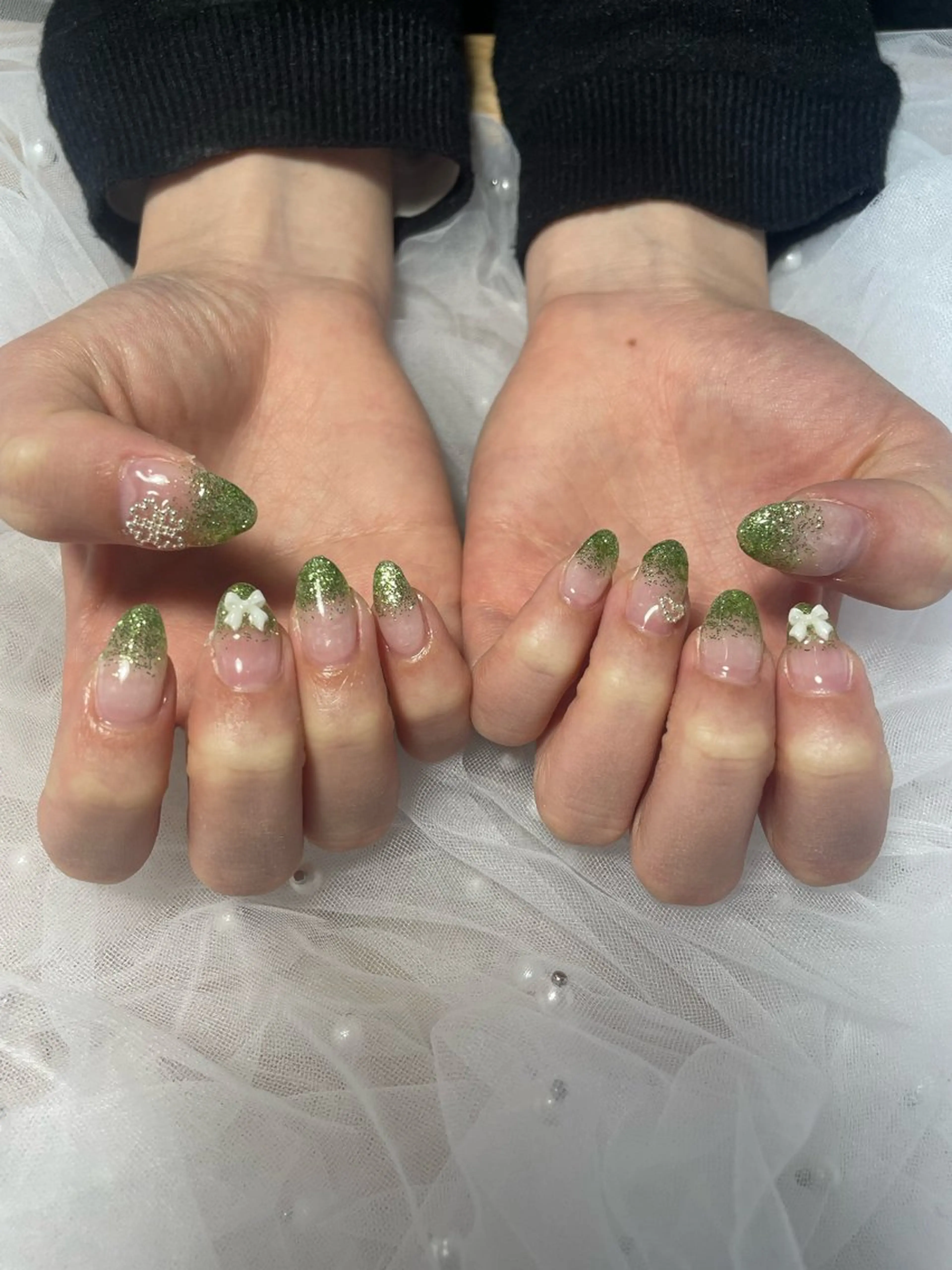 ネイル ラメ(グリッター) ラメグラデーション ハンドネイル ノア .のネイルデザイン