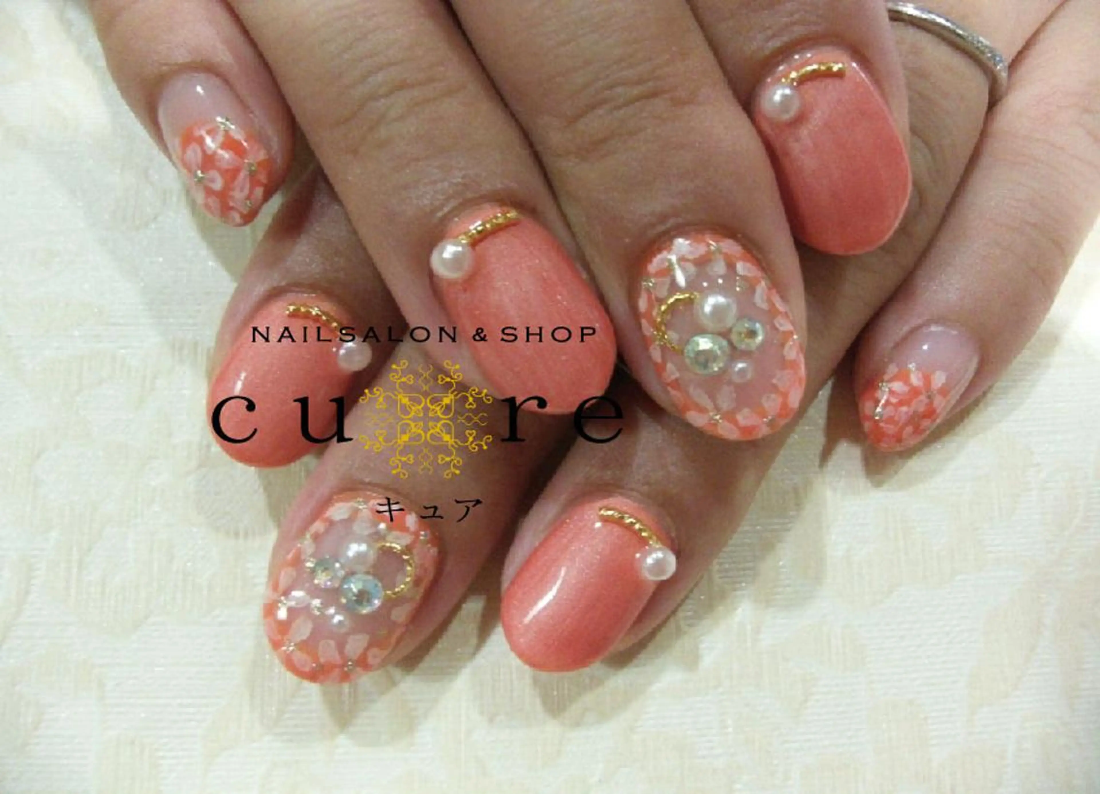 ミディアム ネイル ネイルサロン Cureのネイルデザイン