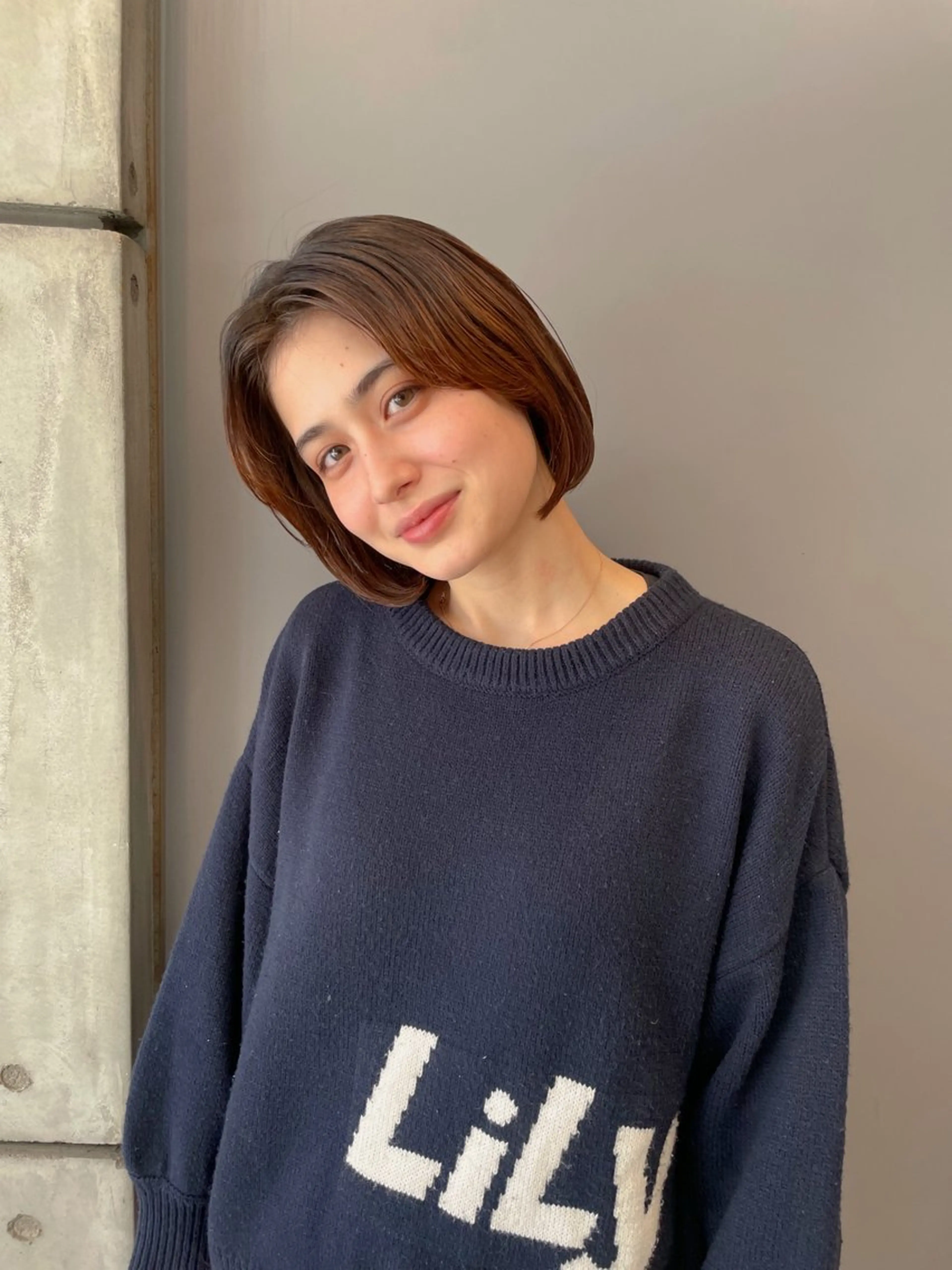 ショート ヘアカラー 青木 あおいのヘアスタイル