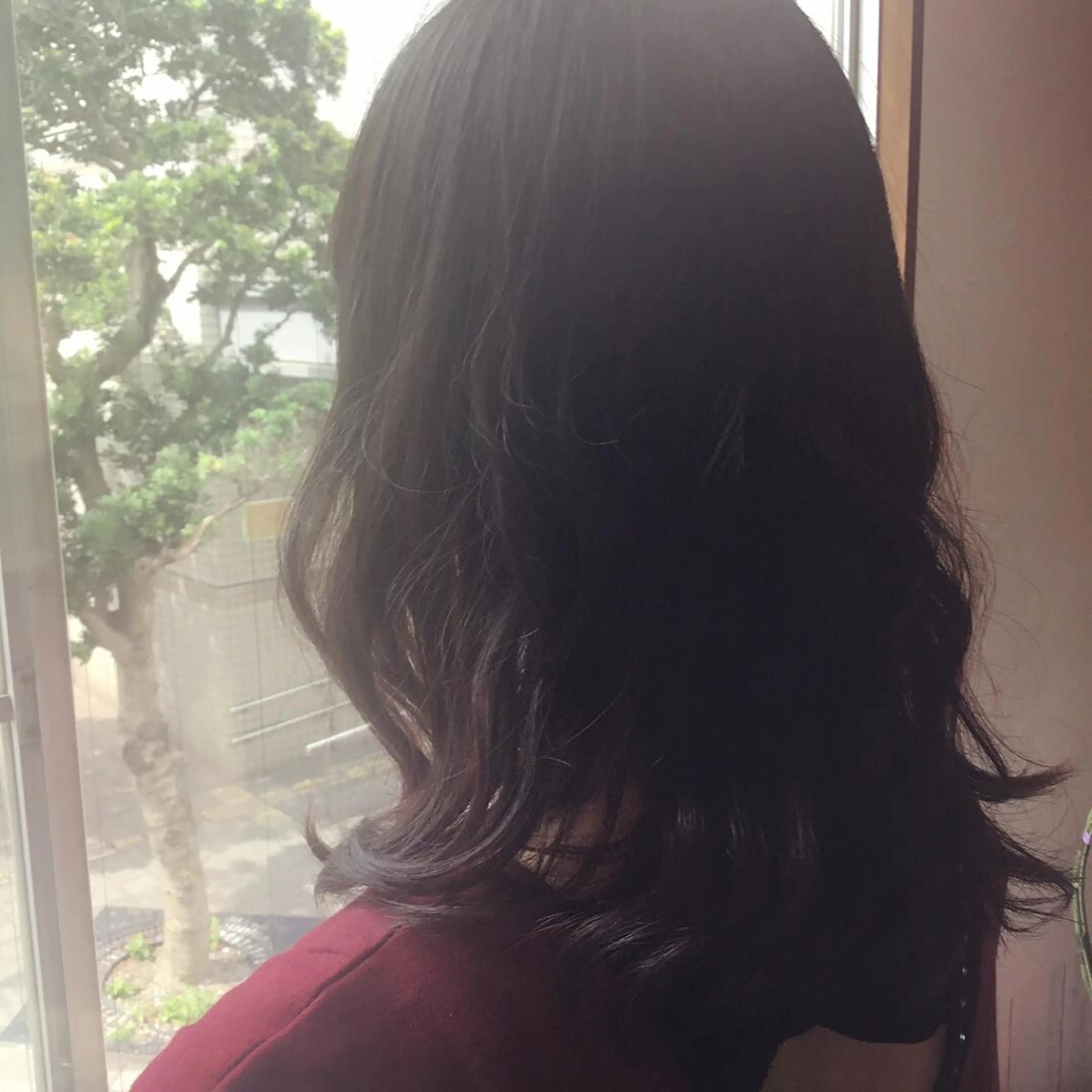 セミロング カラー パーマ embrace エンブレイスのヘアスタイル