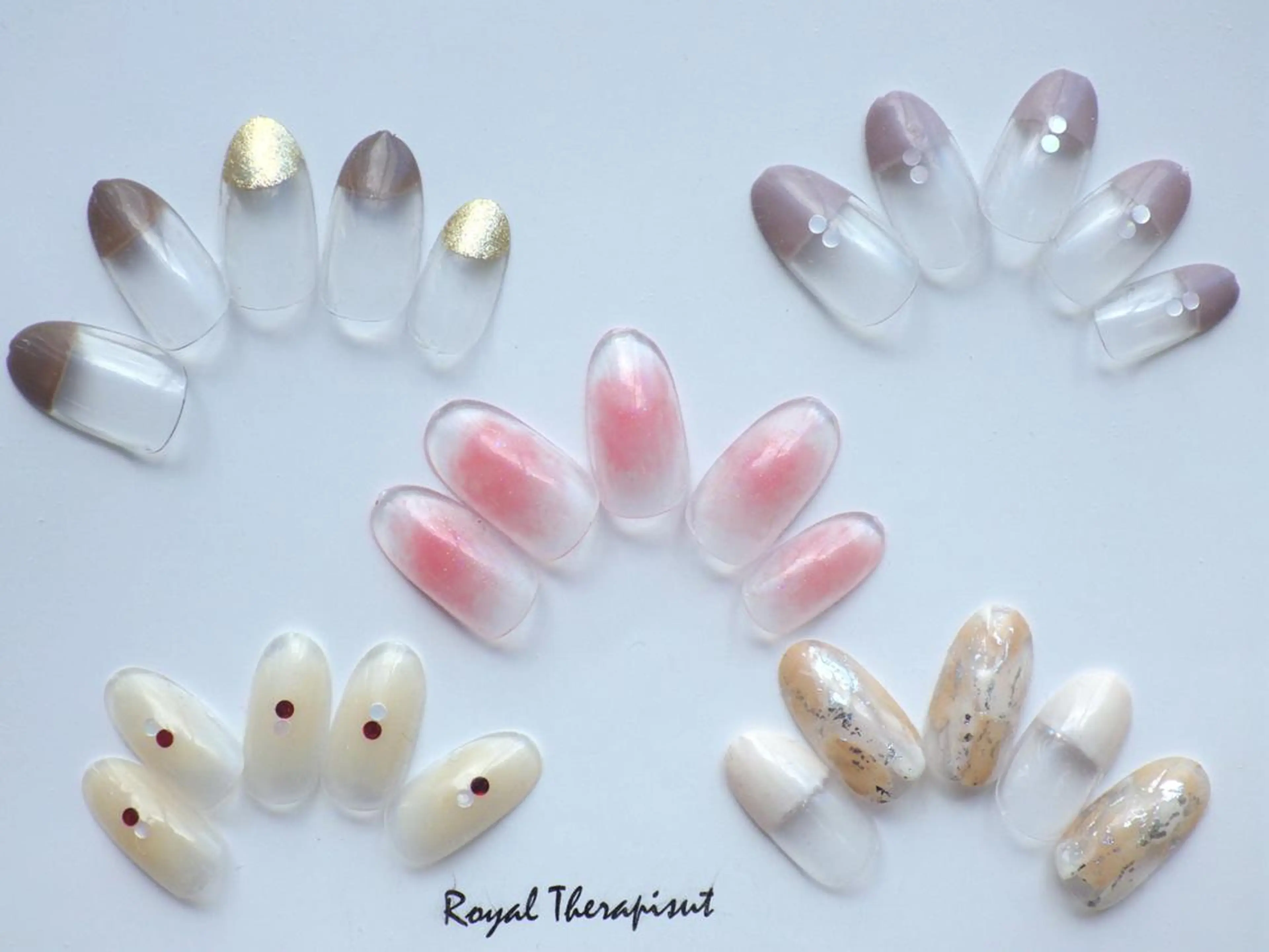 ネイル クリアネイル 【尾下】 ロイヤル•セラピストのネイルデザイン