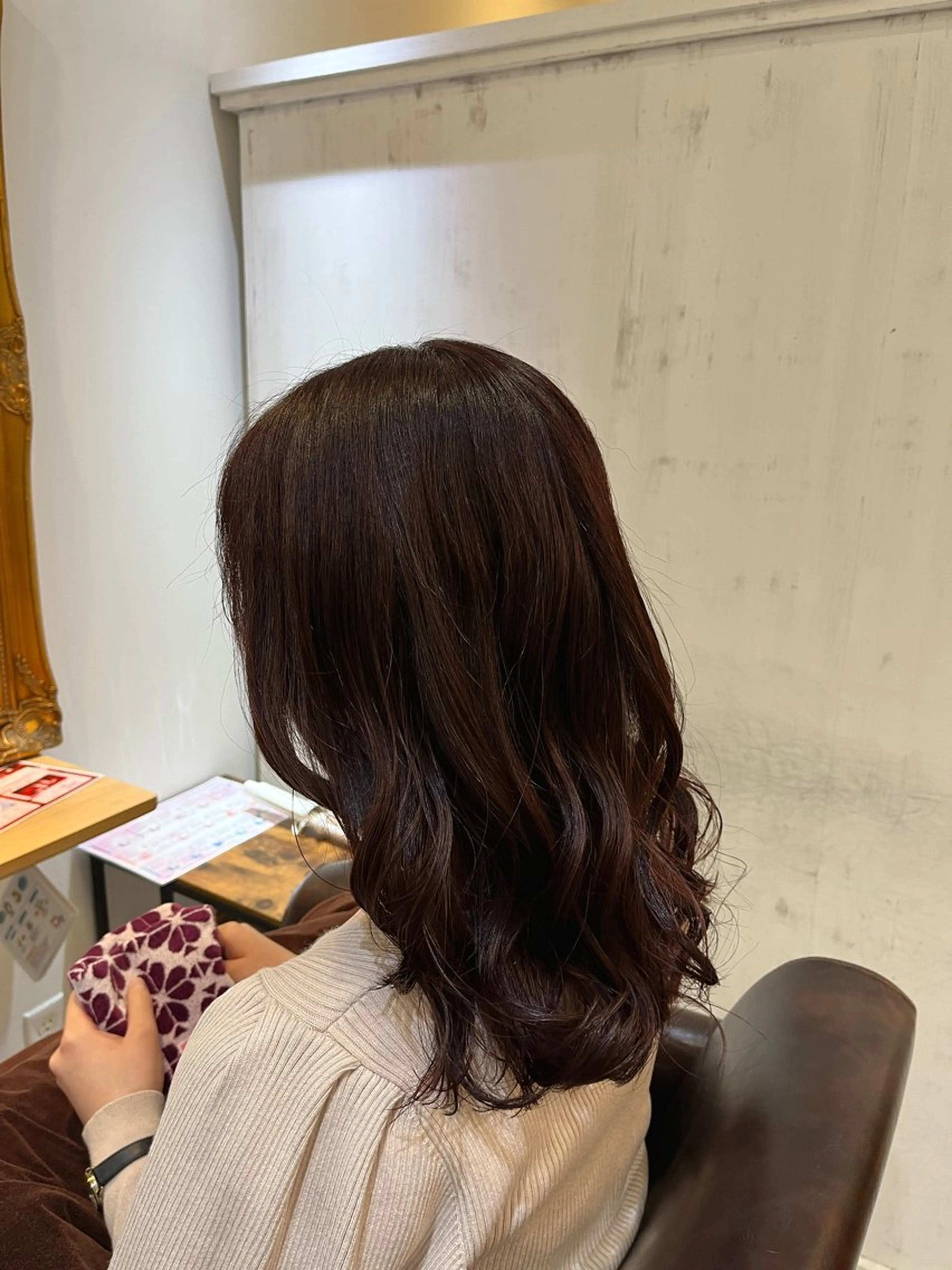 ロング カラー レッドカラー ヘアカラー ツヤカラー🫧Sae ネイルモデル募集中のヘアスタイル