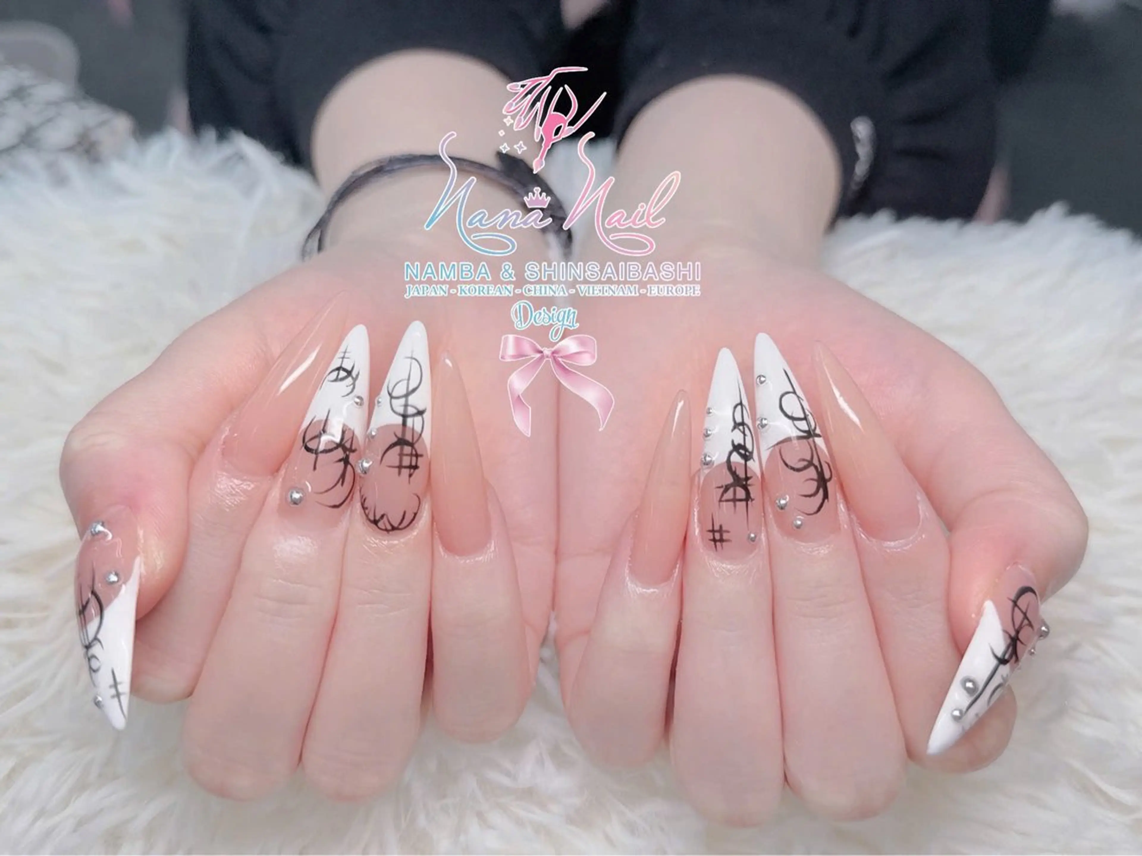 ネイル チークネイル 桜ネイル フラッシュネイル フットネイル ジェルネイル ハンドネイル リナネイル アメ村心斎橋店のネイルデザイン