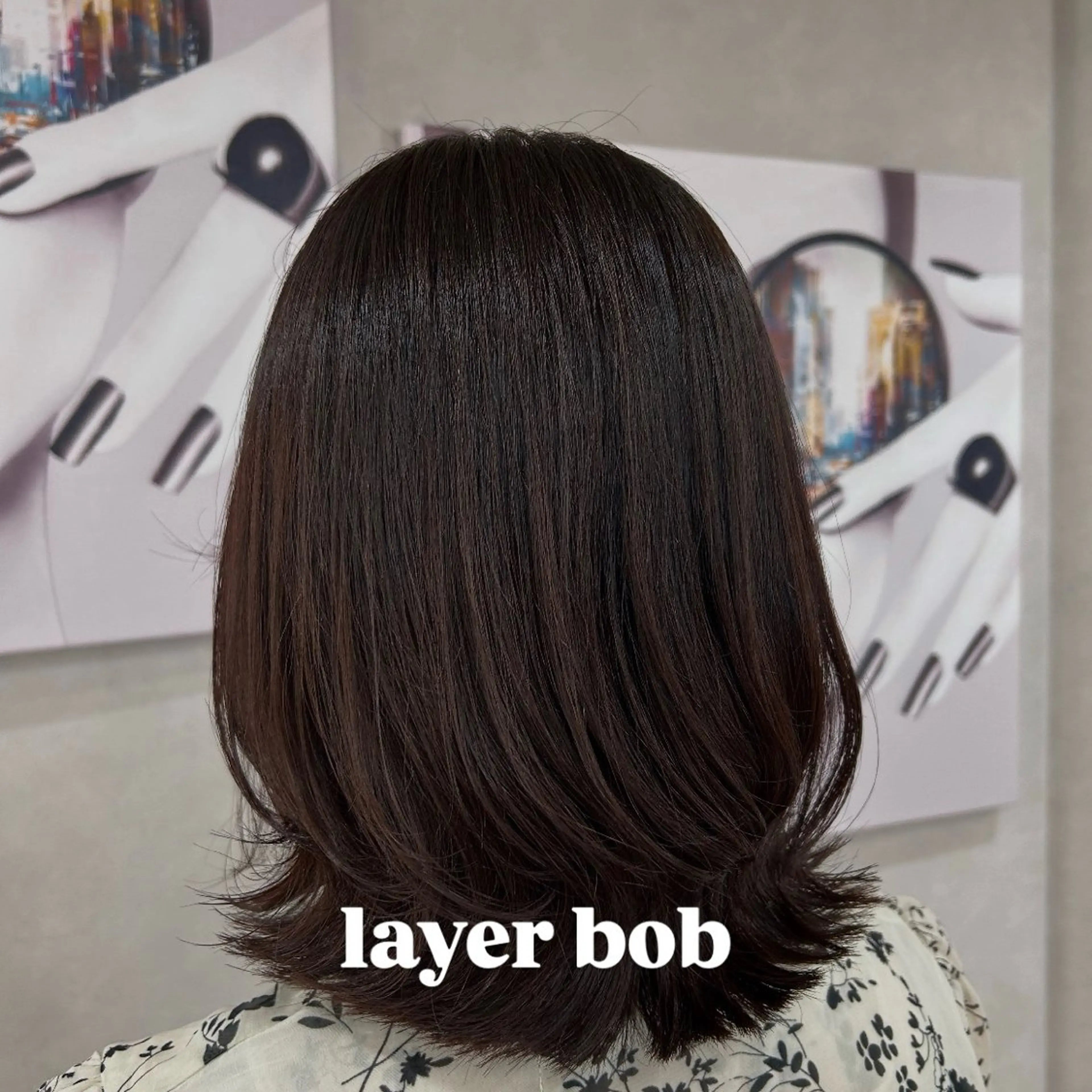 ミディアム カット 荻野 晴香のヘアスタイル