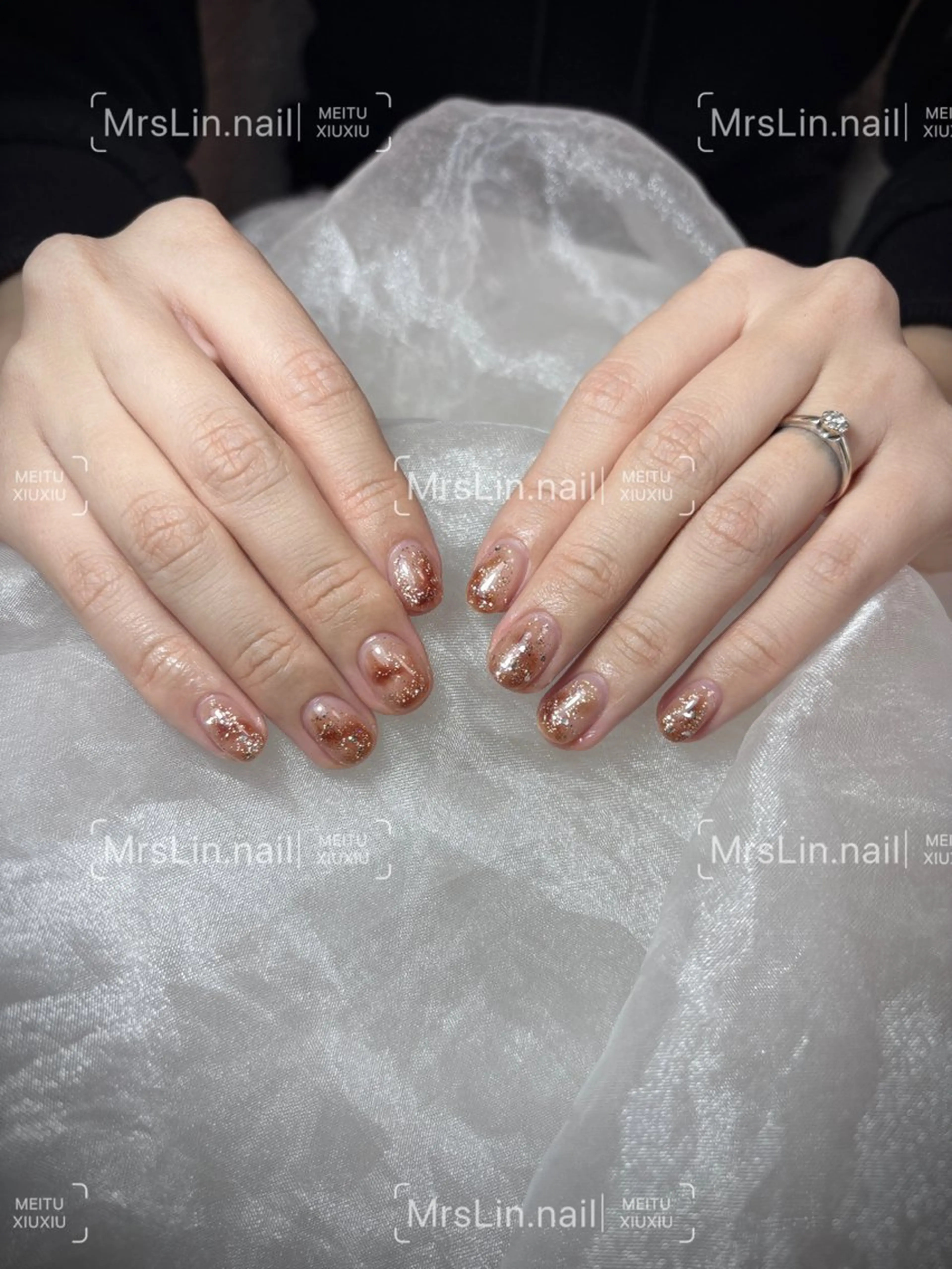 ネイル ラメ(グリッター) Mrs Lin.nailのネイルデザイン