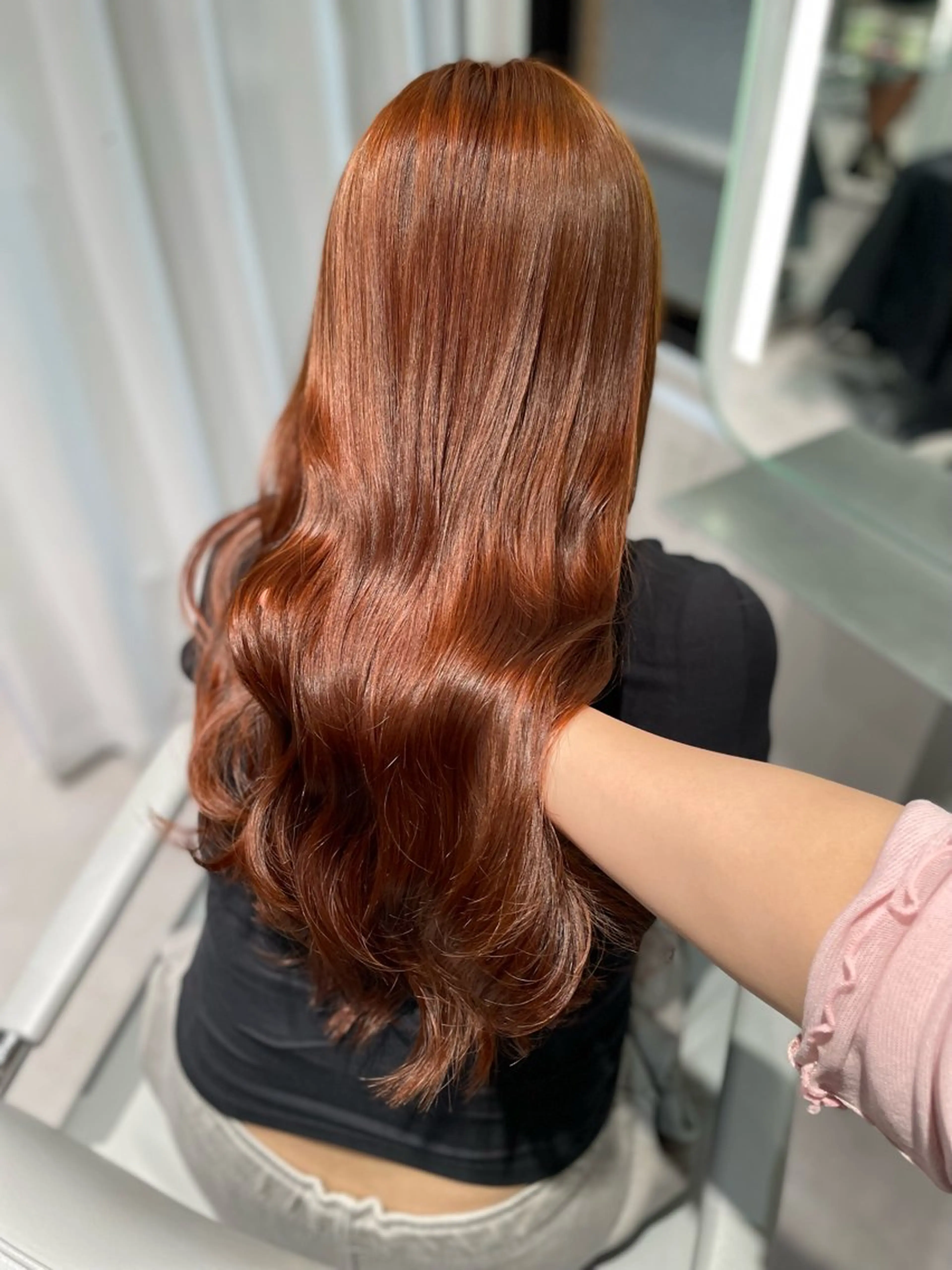 セミロング カット ヘアカラー トリートメント 透明感たっぷり柔らか 可愛いStyle杏琉のヘアスタイル