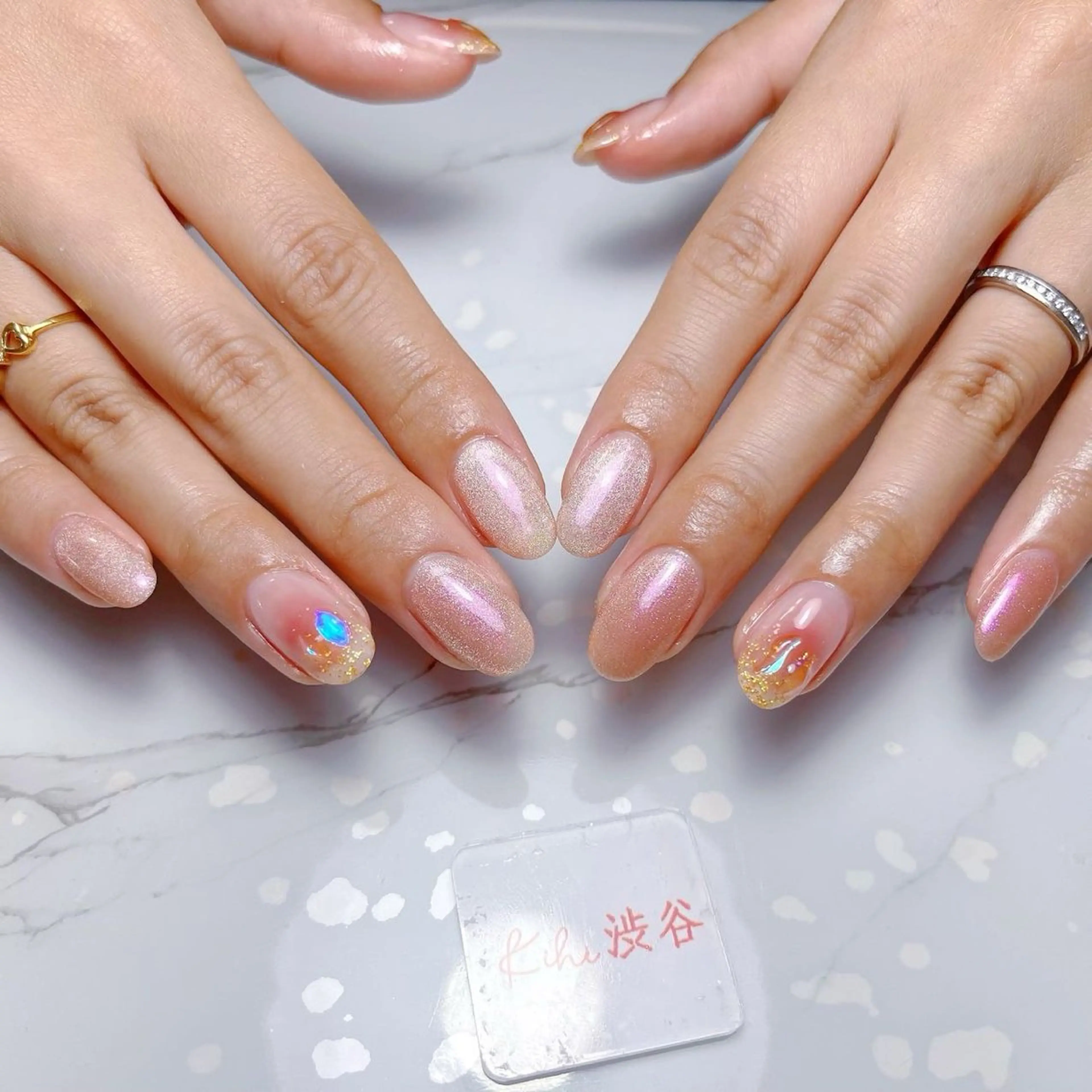 ネイル アートネイル フレンチネイル ジェルネイル グラデーション 韓国ネイル ハンドネイル 💕鈴木ユリ パラジェル/オフ無料のネイルデザイン