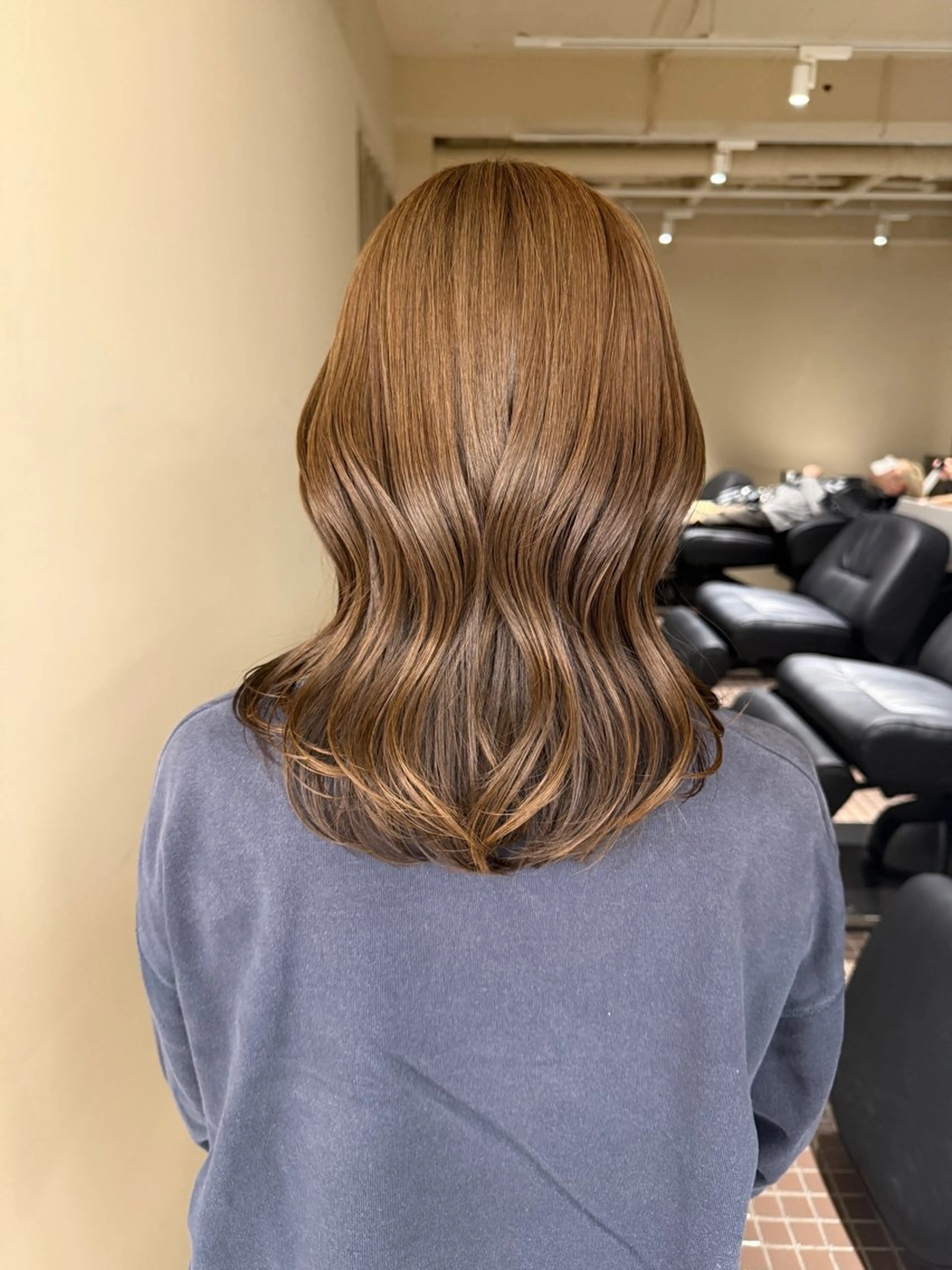 ミディアム カラー カット ヘアカラー トリートメント 表参道🌿赤み消し カラー/チナツのヘアスタイル