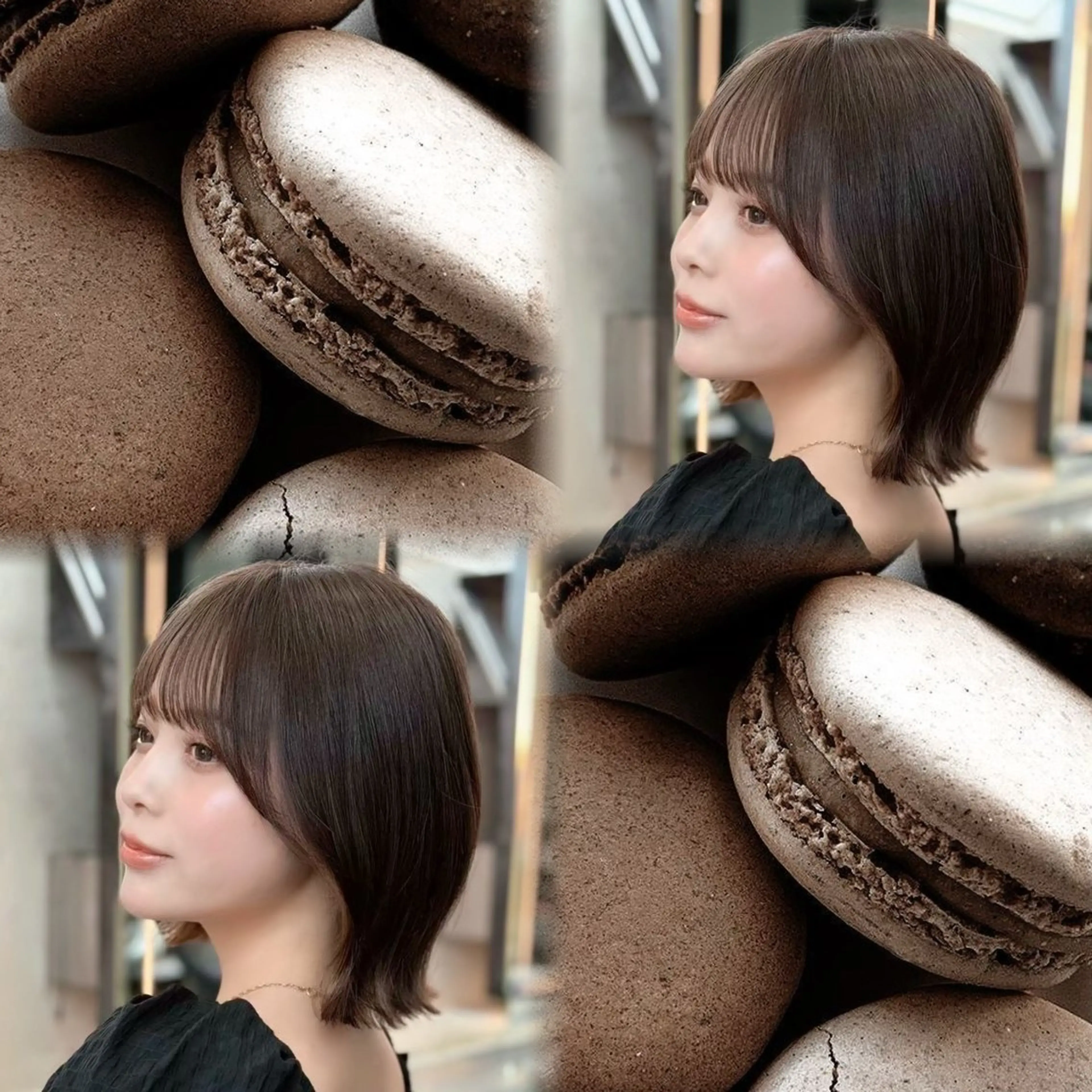 ショート カラー ヘアカラー トリートメント saki /レイヤー / 髪質改善のヘアスタイル