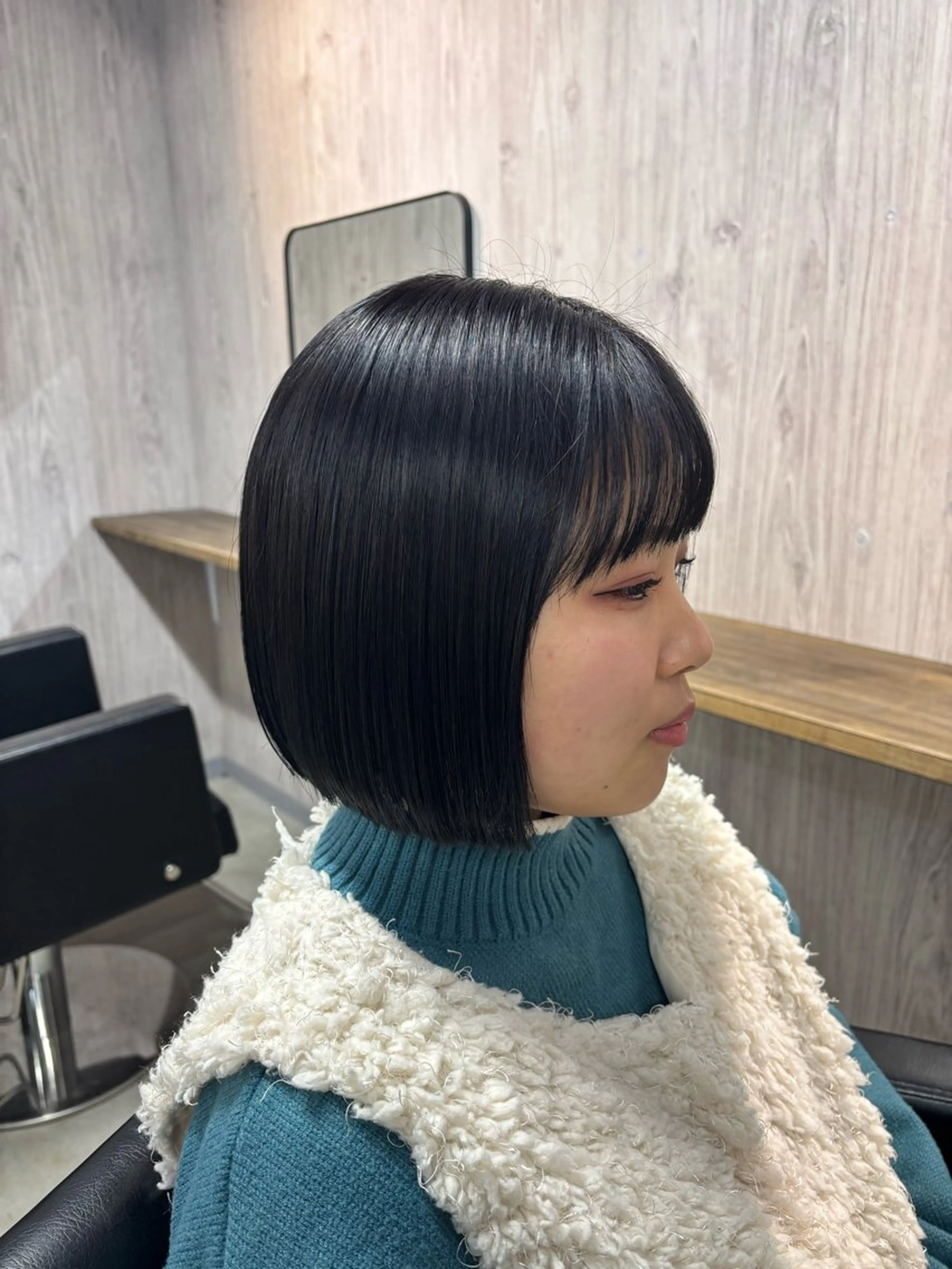 ショート 切りっぱなしボブ ボブ カット lafit kaede/韓国ヘアのヘアスタイル