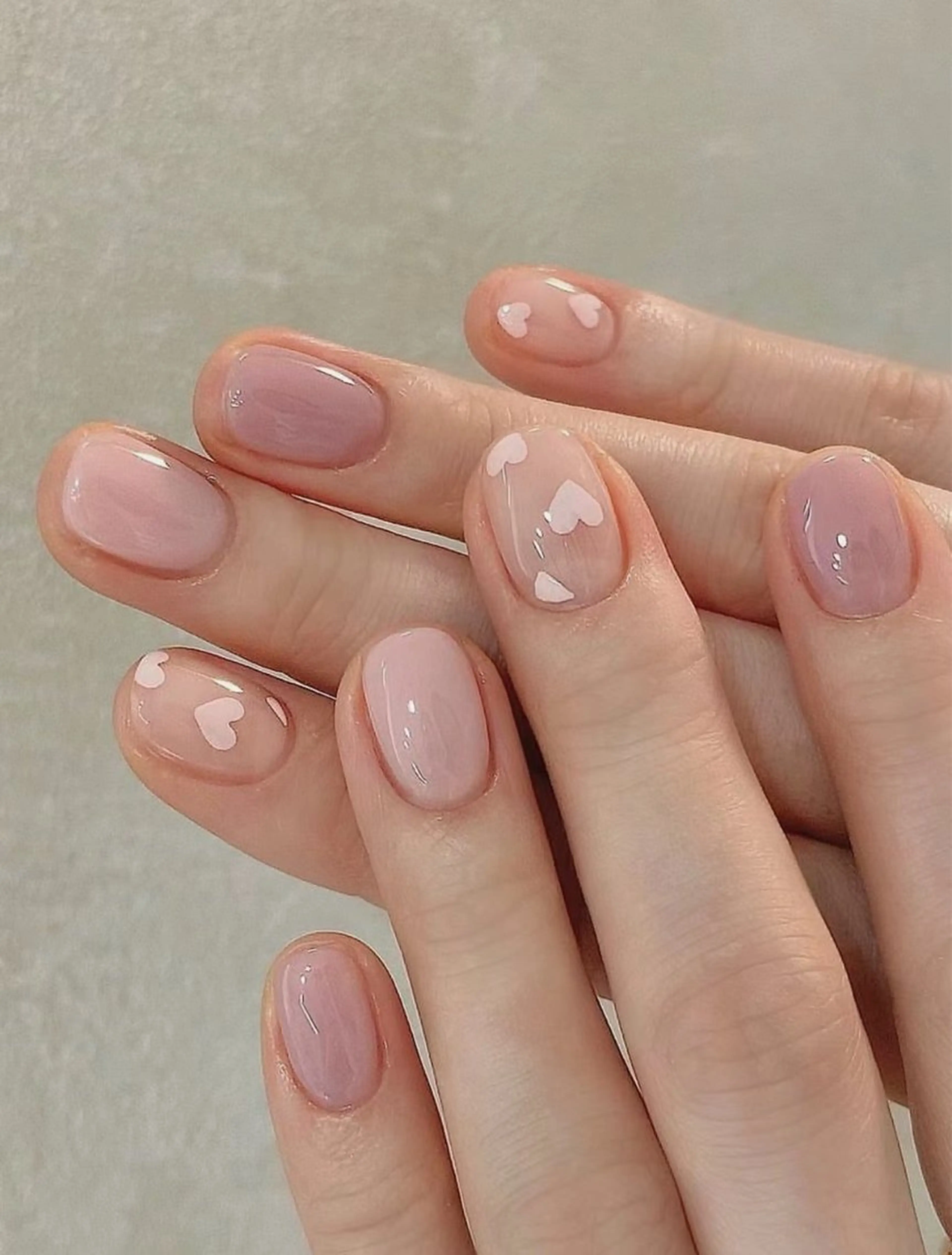 ネイル チークネイル 長さ出し ハート マグネットネイル 持ち込み ハンドネイル 長出し専門店🎀 HARO💕Nailのネイルデザイン