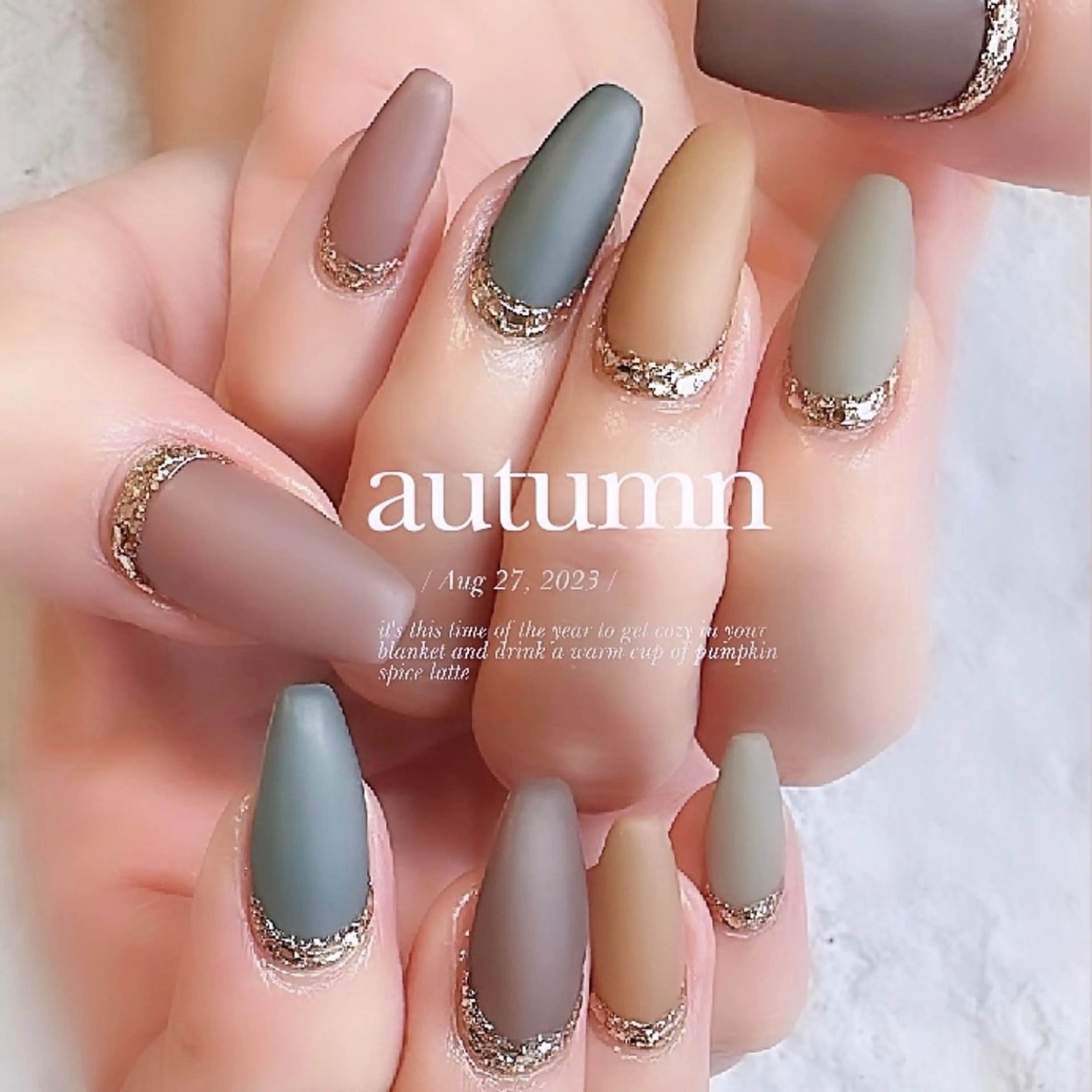 ネイル マットネイル Home salon M nailのネイルデザイン