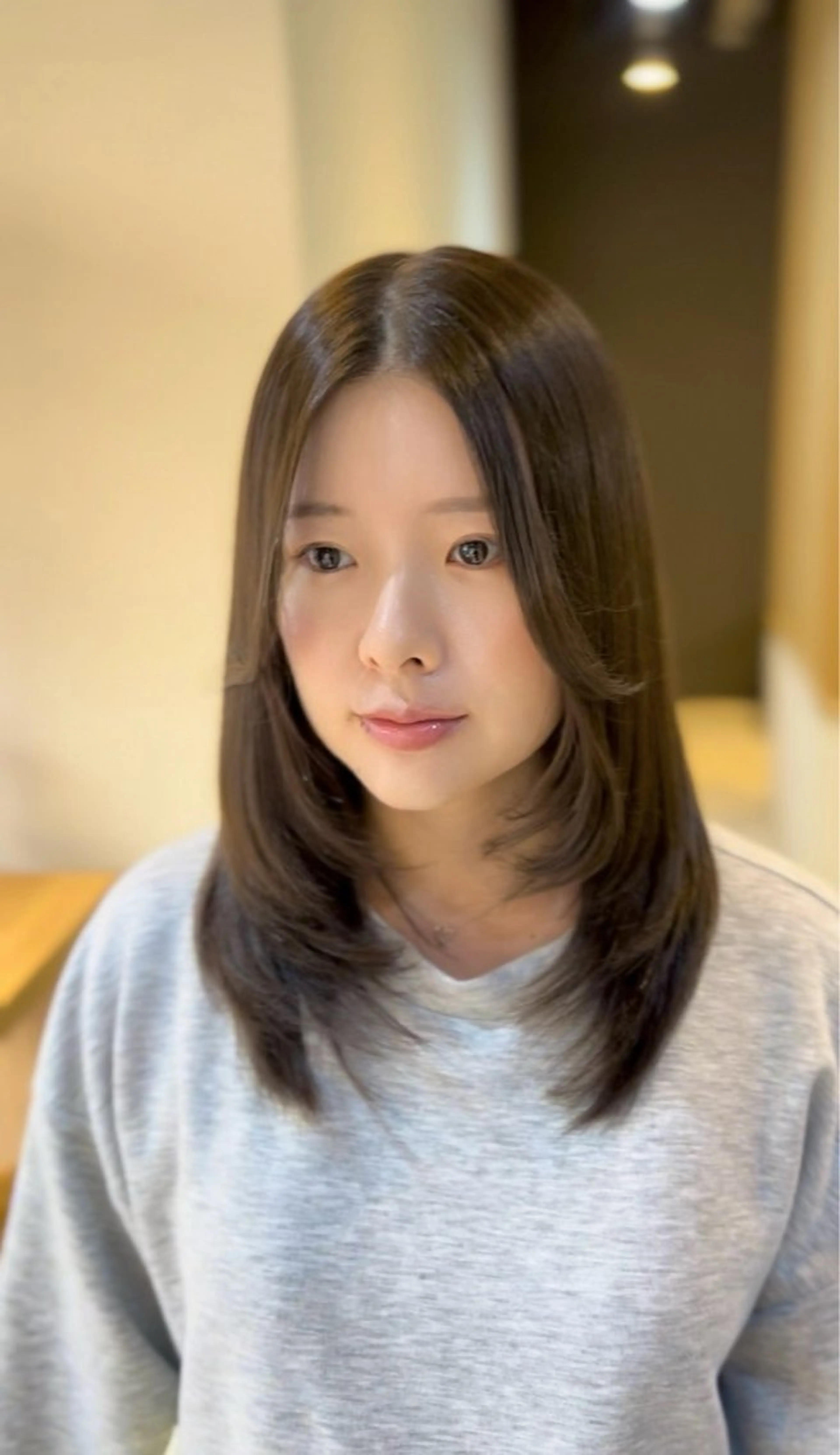 セミロング カラー みな🫧艶カラー /似合わせカットのヘアスタイル