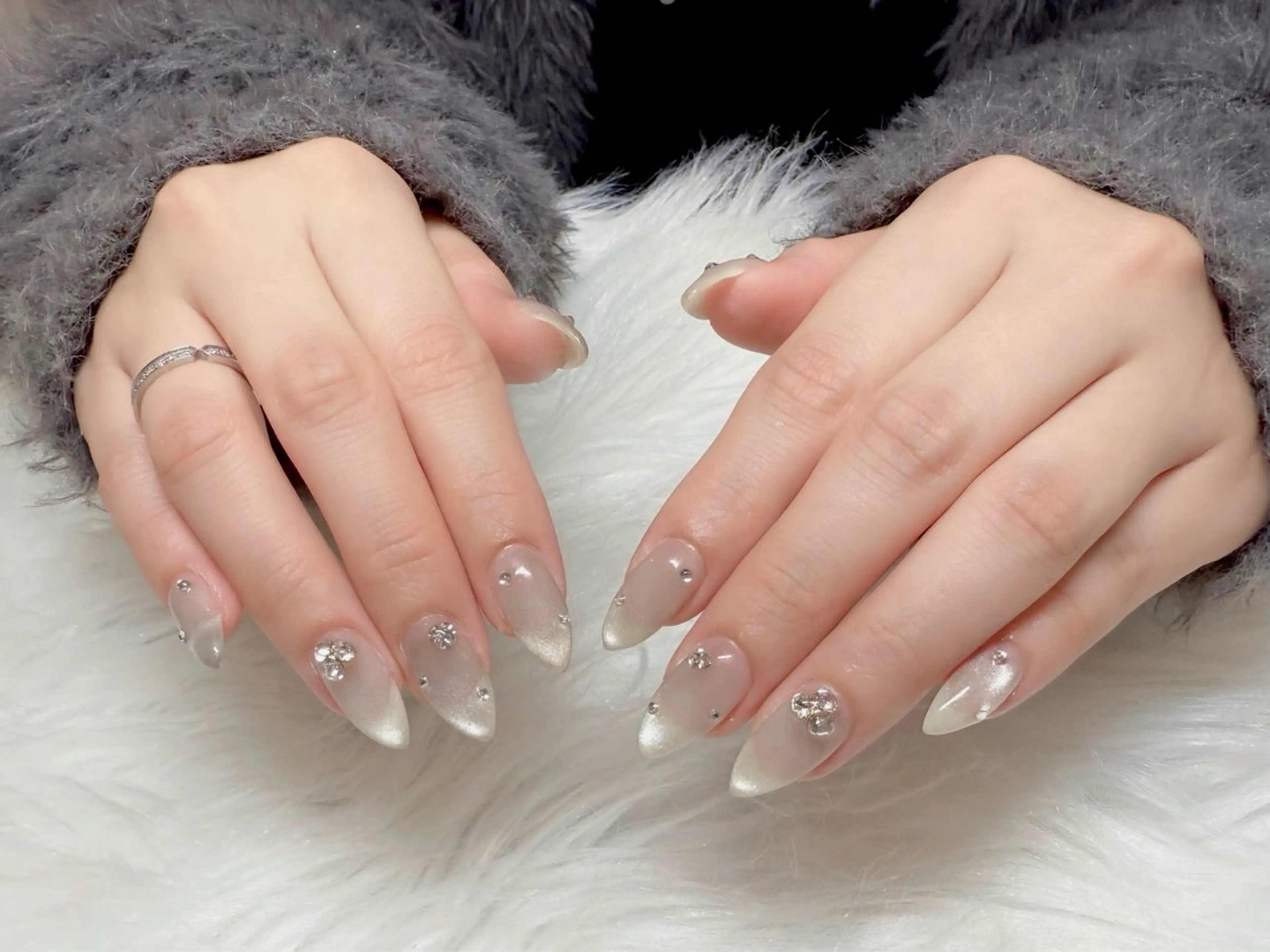 マグネット/ミラーネイル🧡🧲✨（オフなし）の写真