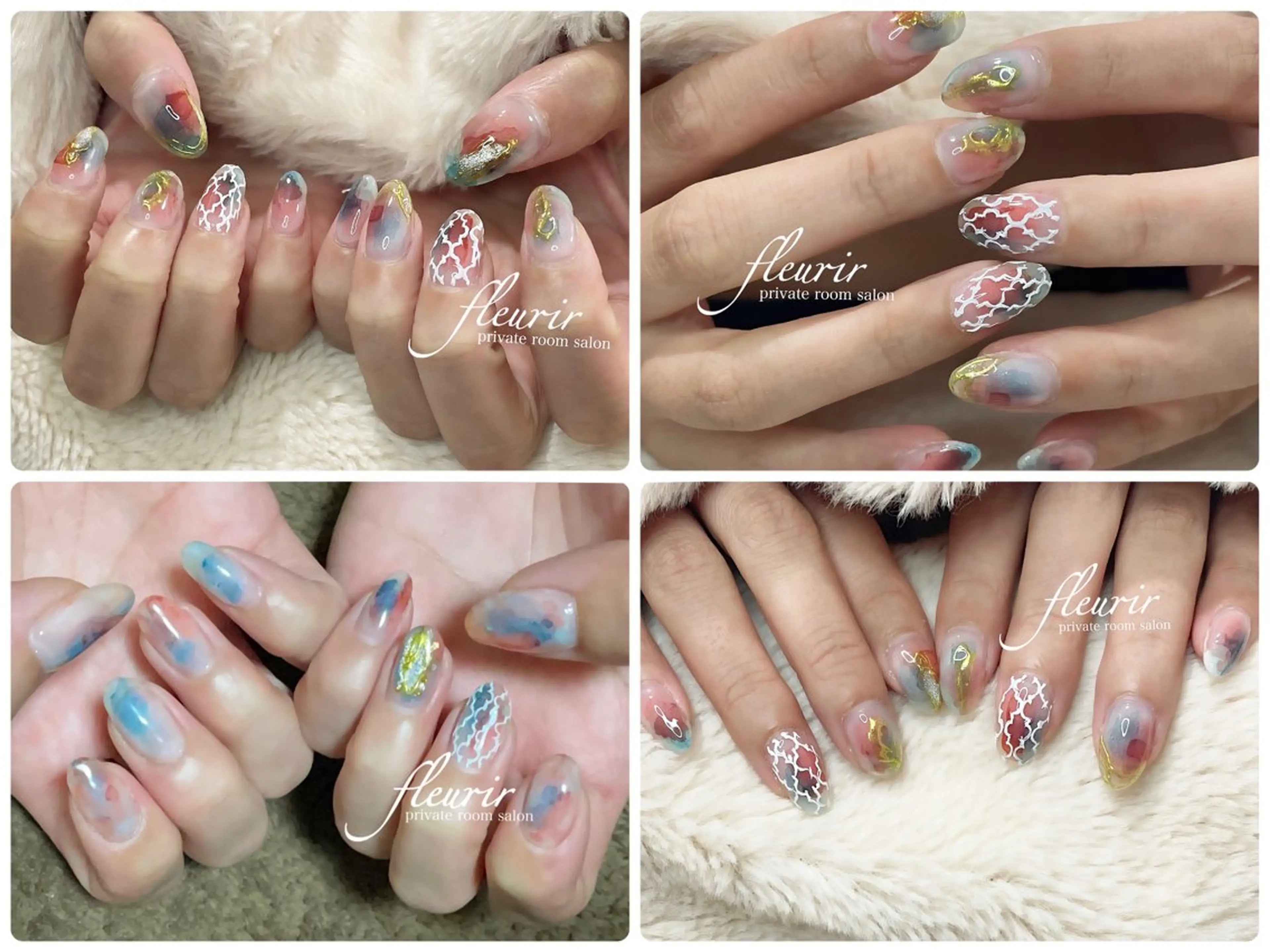 ネイル フルリール 【プライベートサロンのネイルデザイン