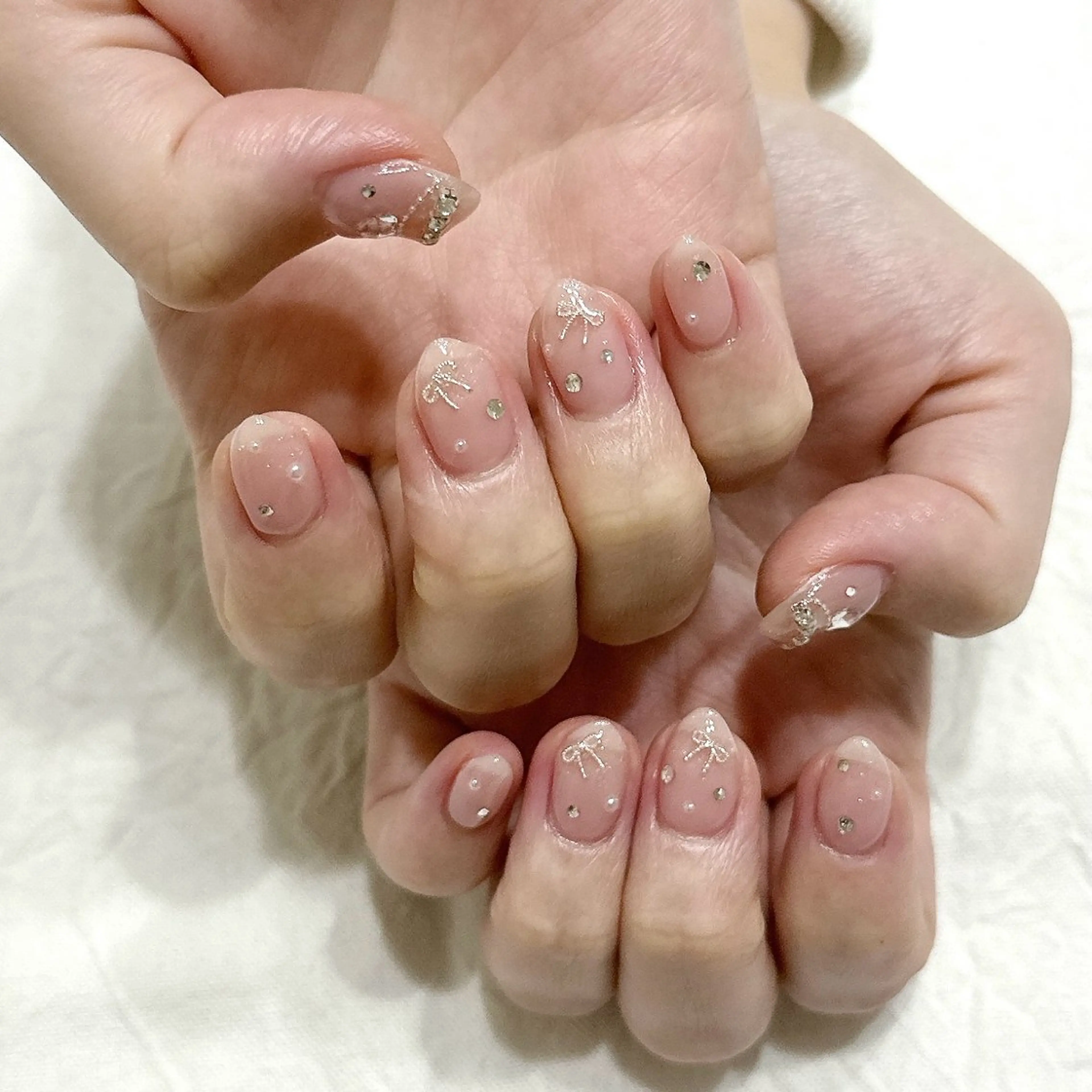 ネイル ハート ピンク ハンドネイル peaberry nailのネイルデザイン