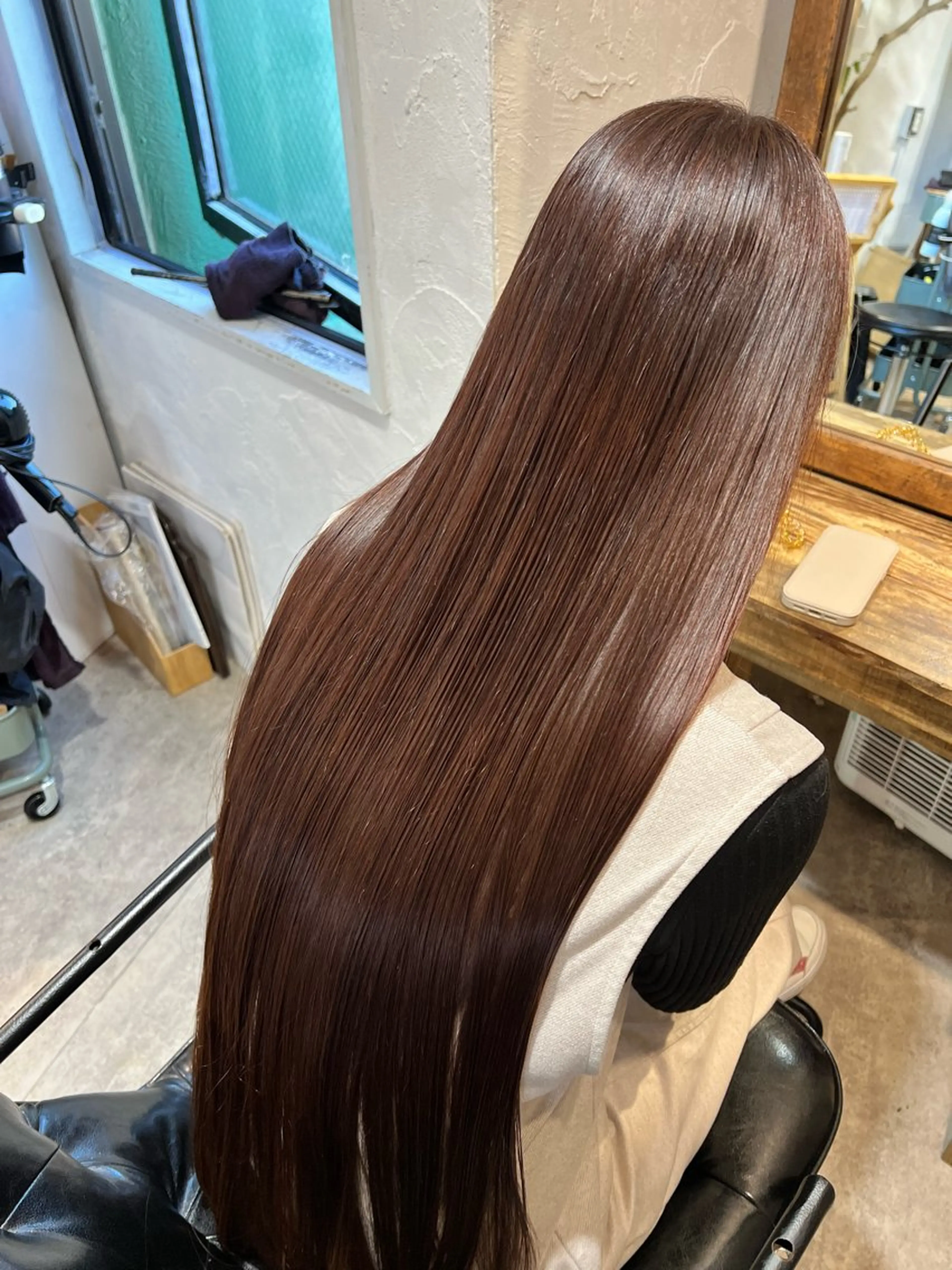 ロング 縮毛矯正 トリートメント 髪質改善専門店 エイジングケアのヘアスタイル