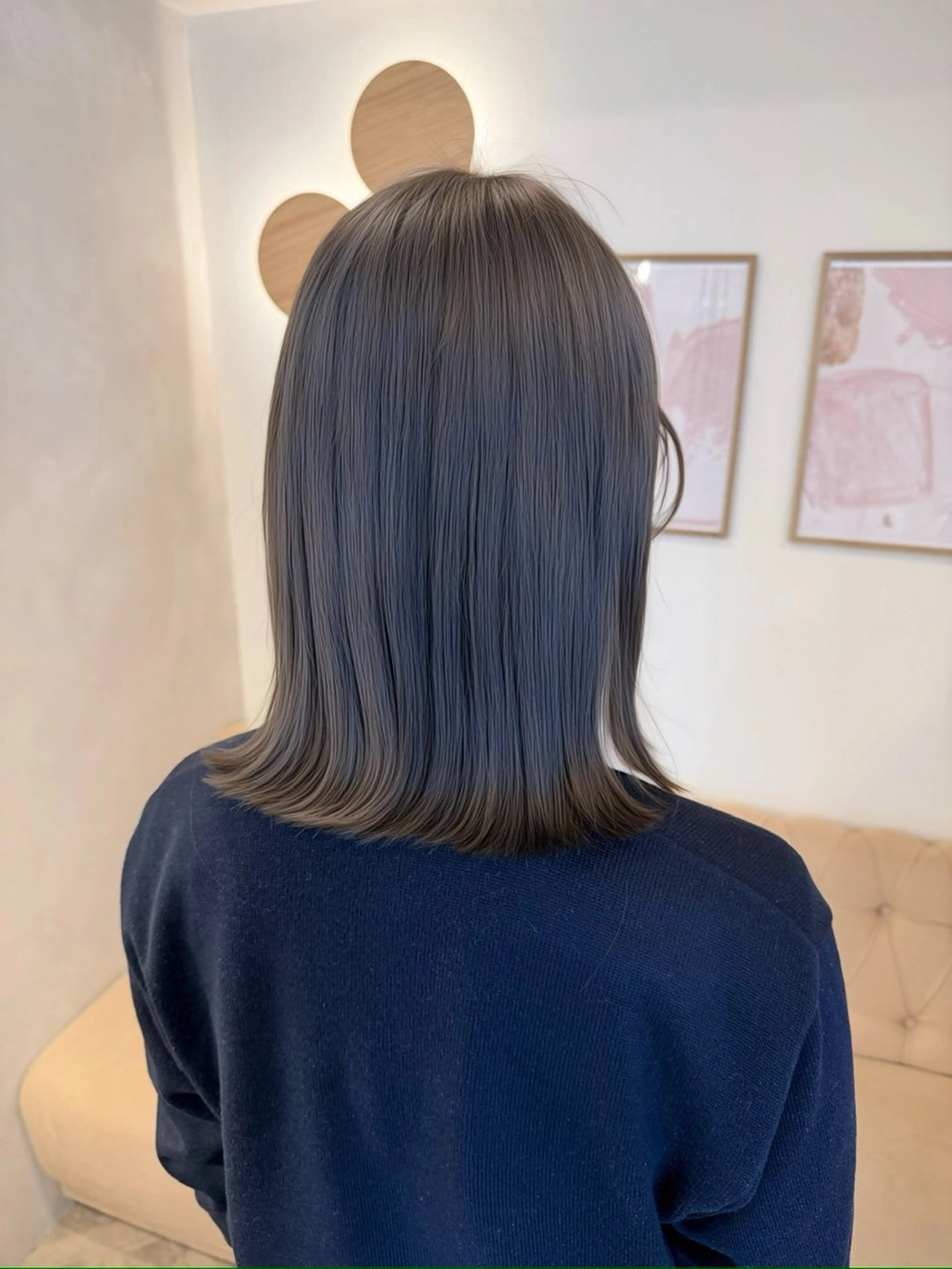 ミディアム カット ヘアカラー トリートメント 草野ゆずき⌇縮毛矯正 ⌇Wカラー⌇レイヤーのヘアスタイル