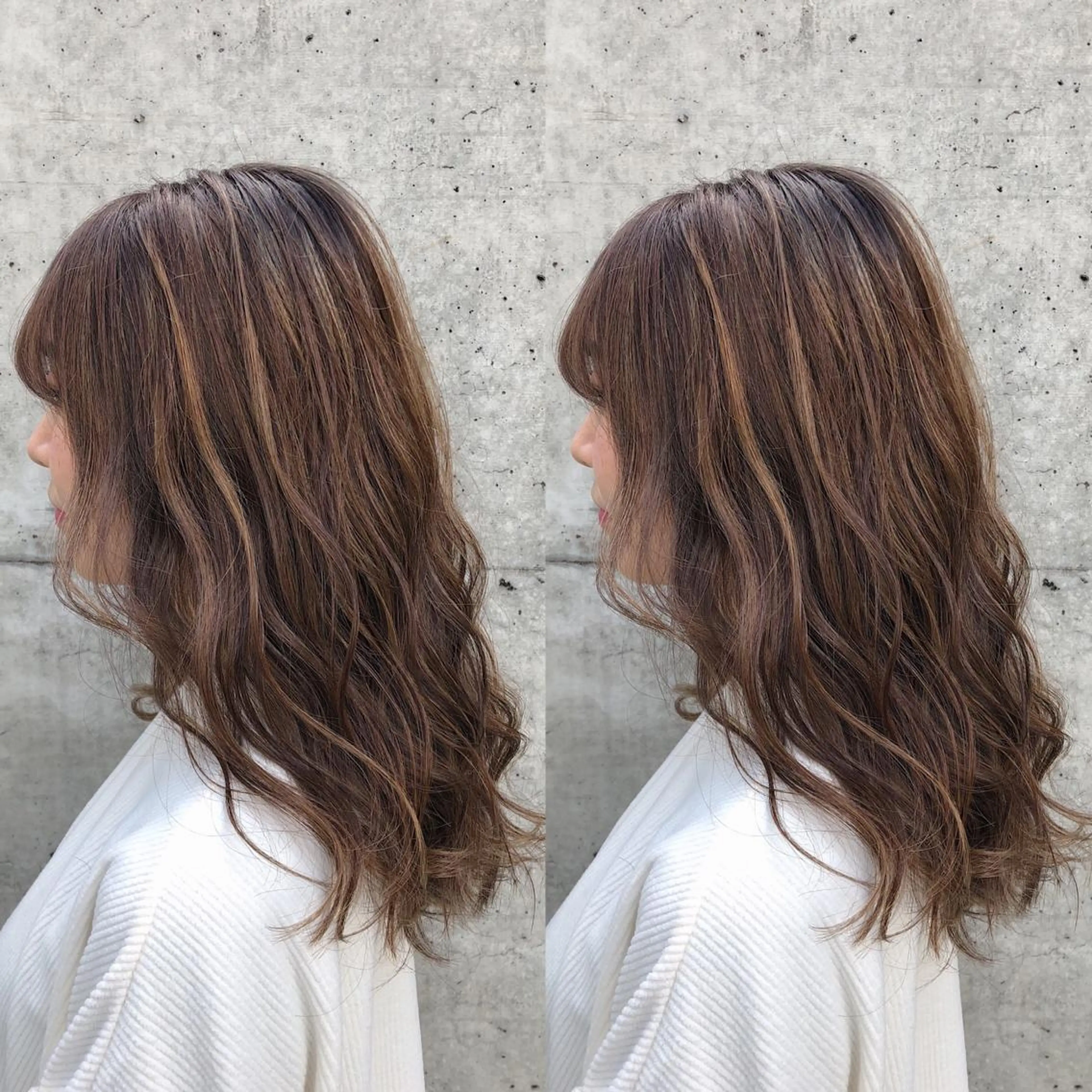 ロング カラー パーマ ヘアアレンジ メンズ キッズ ネイル マツエク・マツパ メンズハイライト ハイライトカラー ハイライト 💟Chloe原宿店 🩶ハイトーンのヘアスタイル