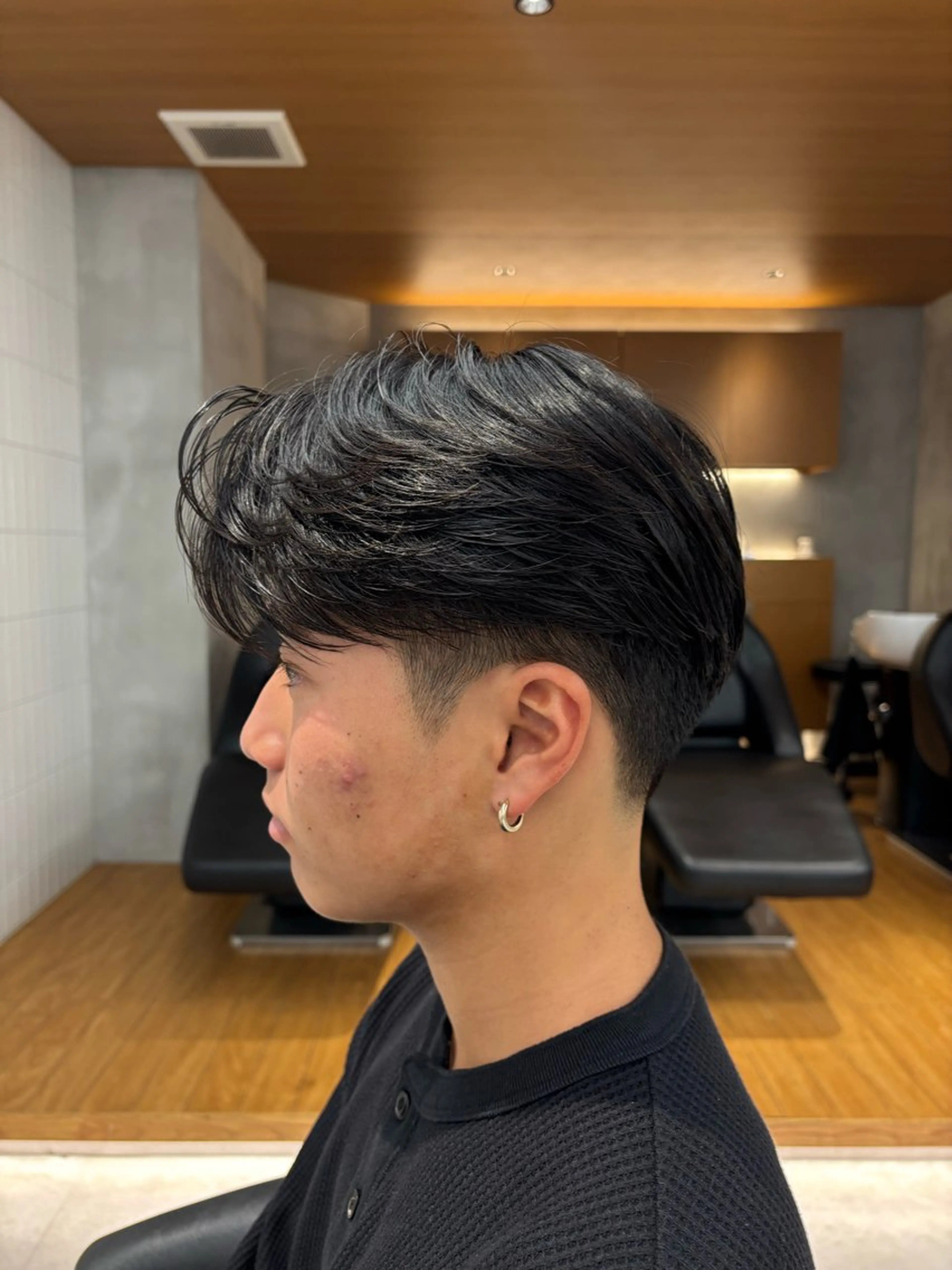 パーマ メンズ カット パーマ トリートメント ヘアセット 表参道/スパイキー ショート/SOTAのヘアスタイル