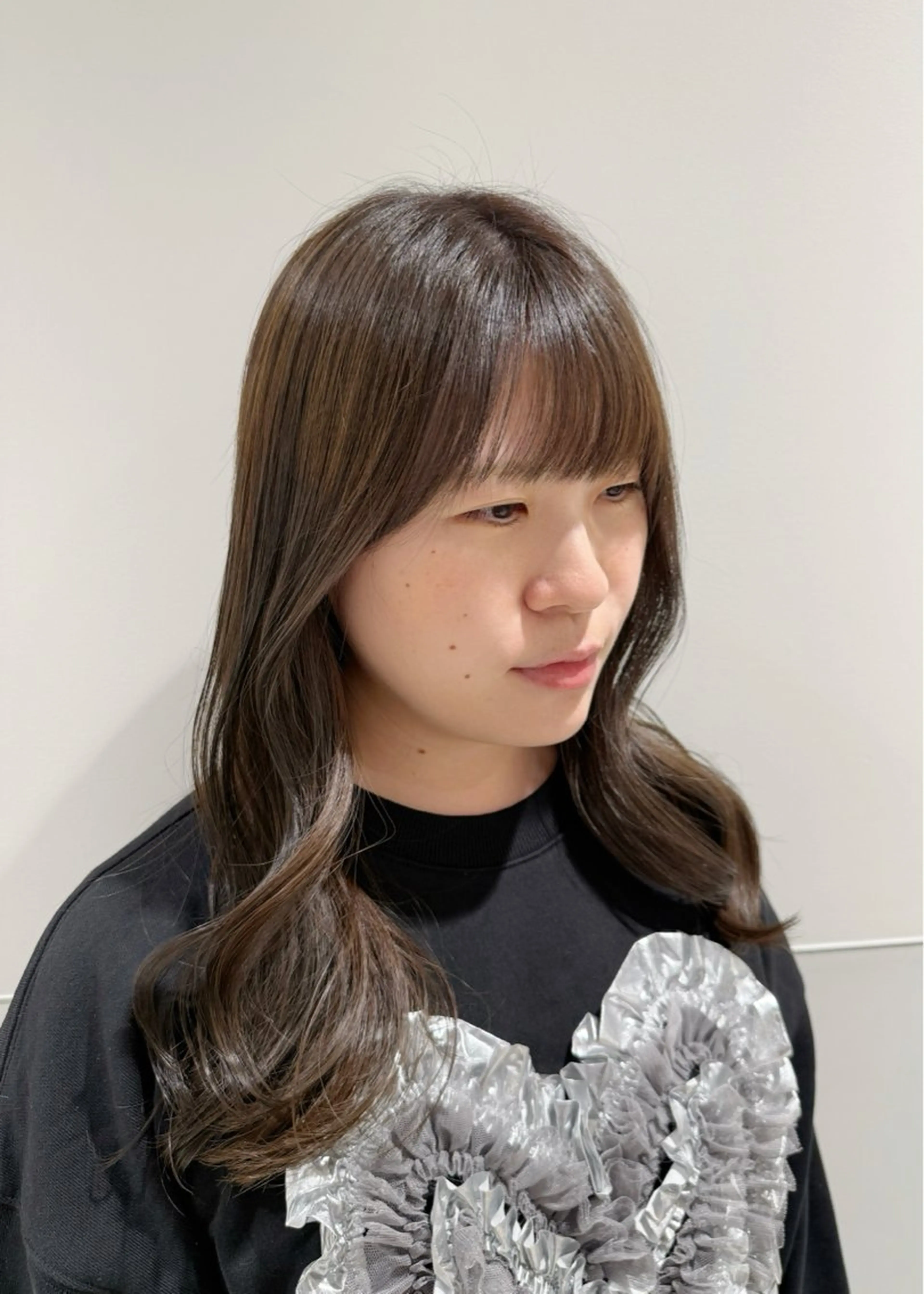 セミロング カット ヘアカラー トリートメント SALOWIN  north茶屋町店所属・💎透明感カラー💎 ナチュラルテイストのヘアスタイル