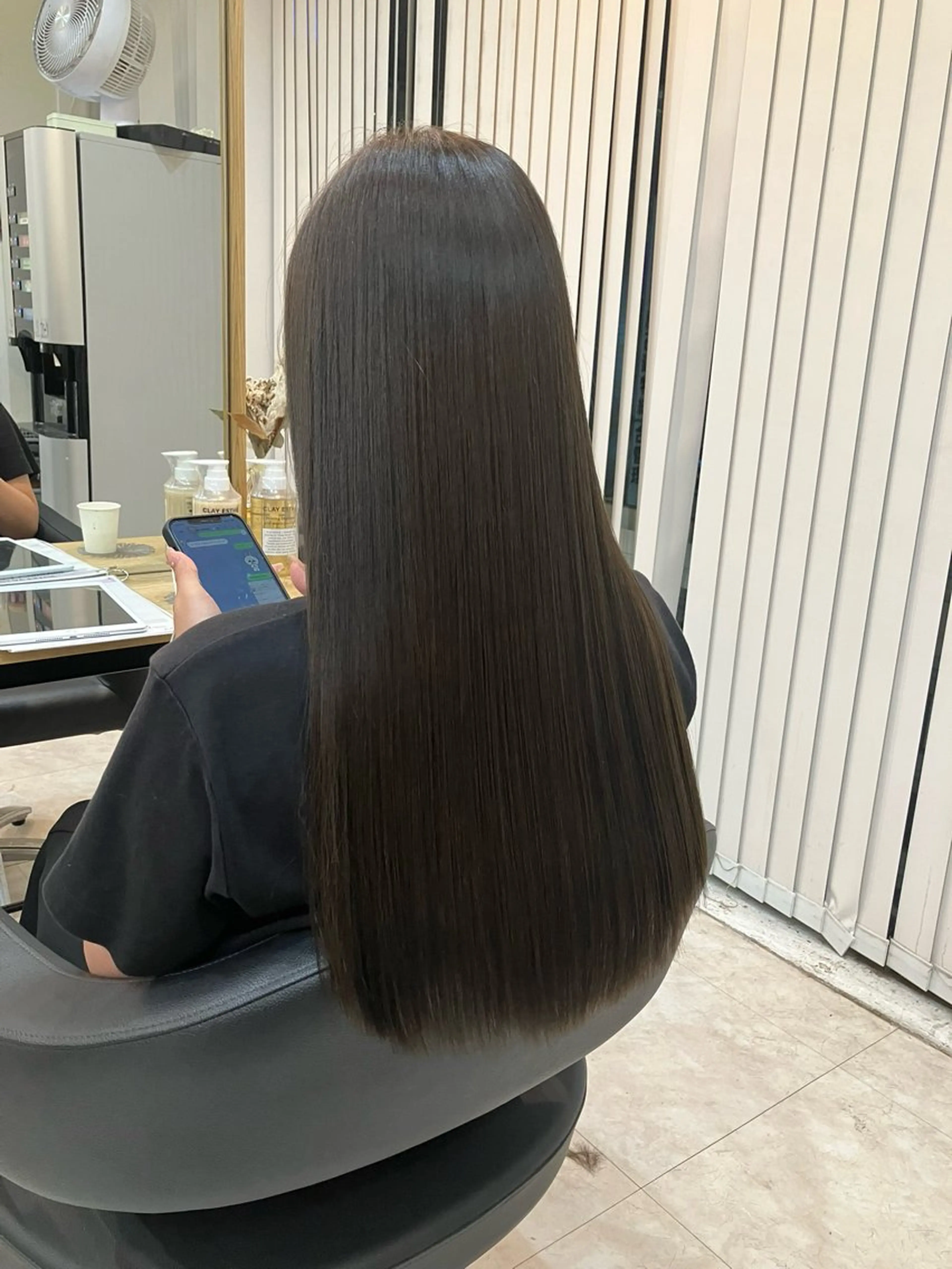 ロング 青野 銀河のヘアスタイル
