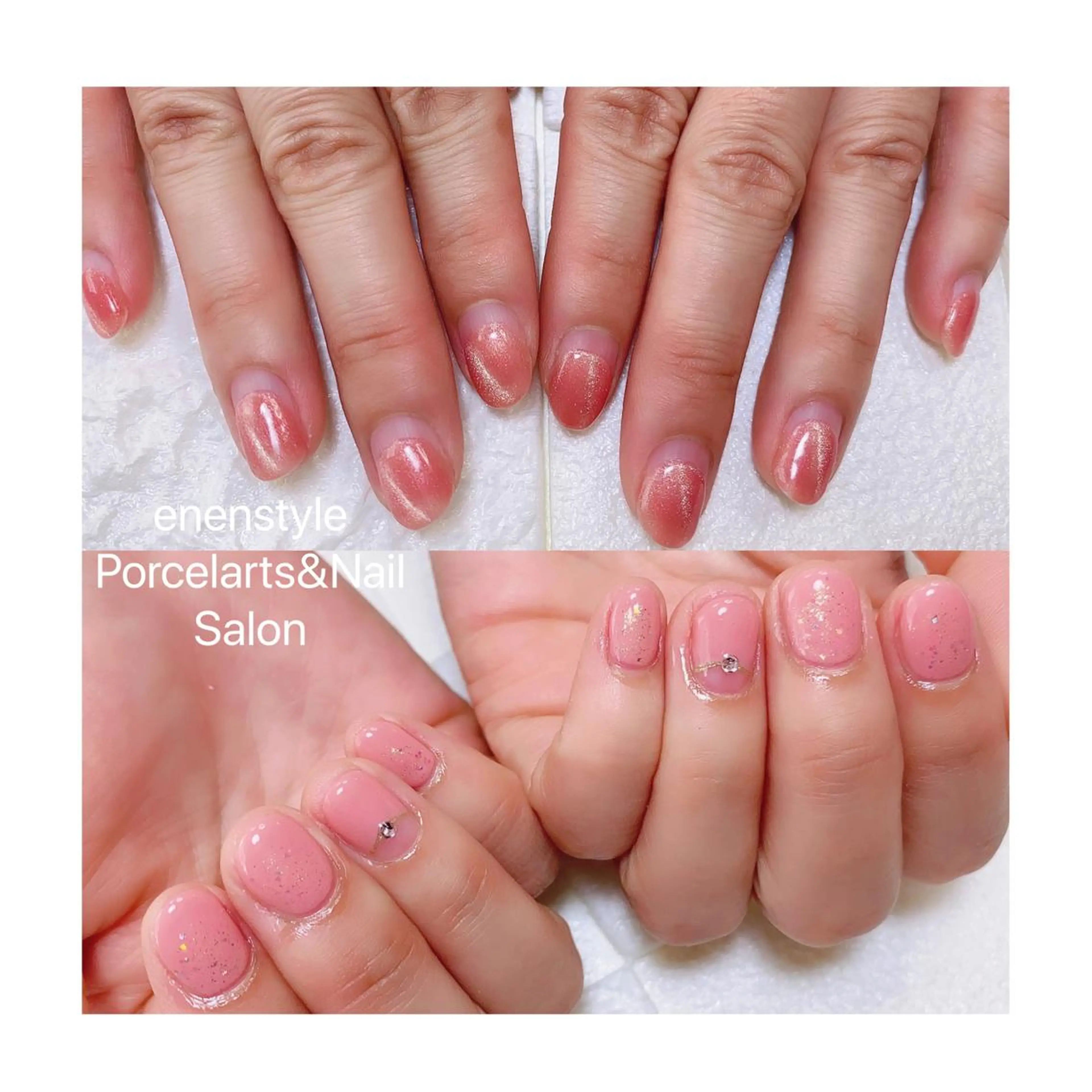 ショート ネイル ハンドネイル 👑enen style👑のネイルデザイン