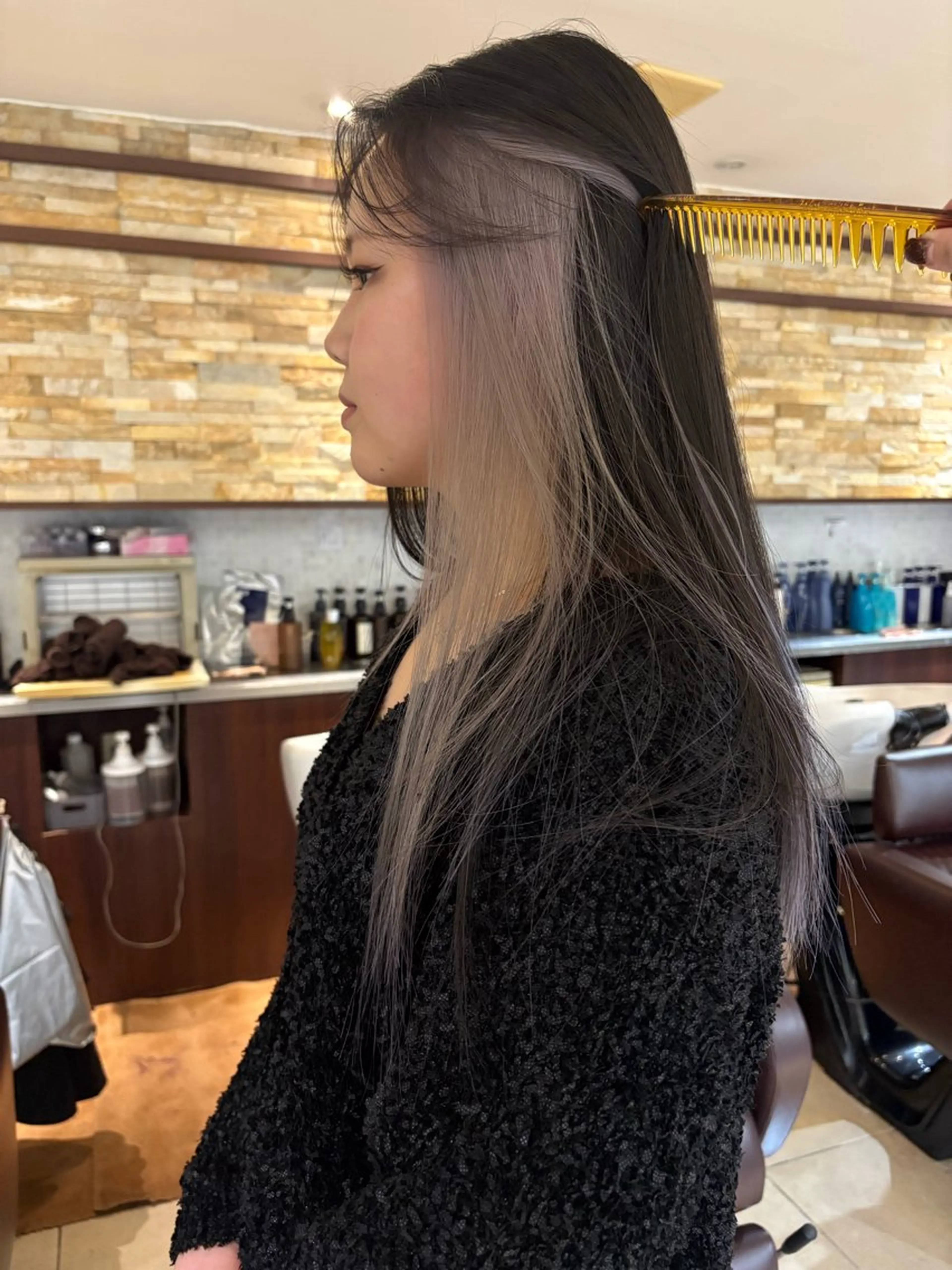 ロング カラー ブリーチ FaB/ Yunaのヘアスタイル