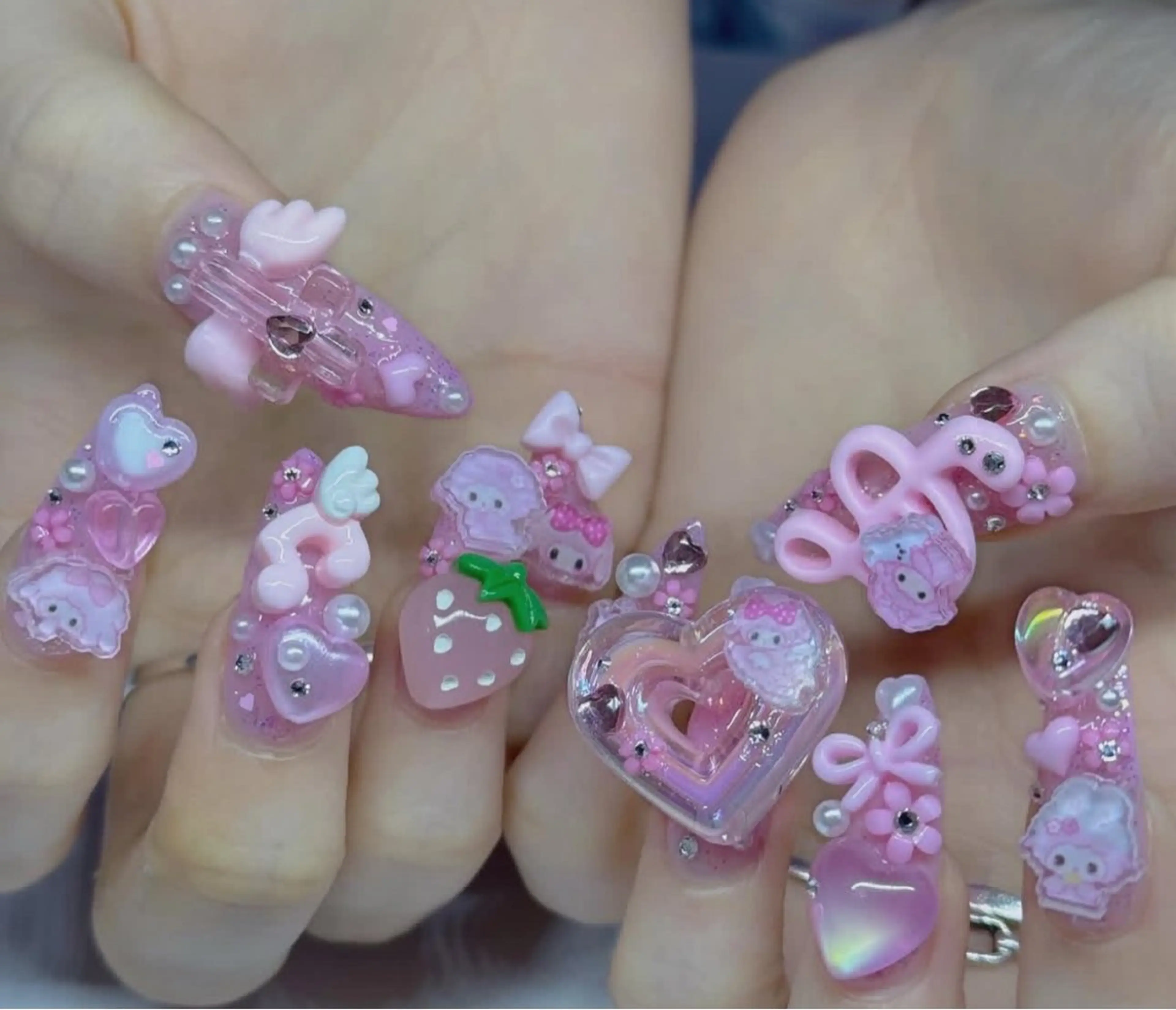 ネイル アートネイル フラワーネイル フレンチネイル ジェルネイル グラデーション ハンドネイル Ryu Nail NekoChanのネイルデザイン