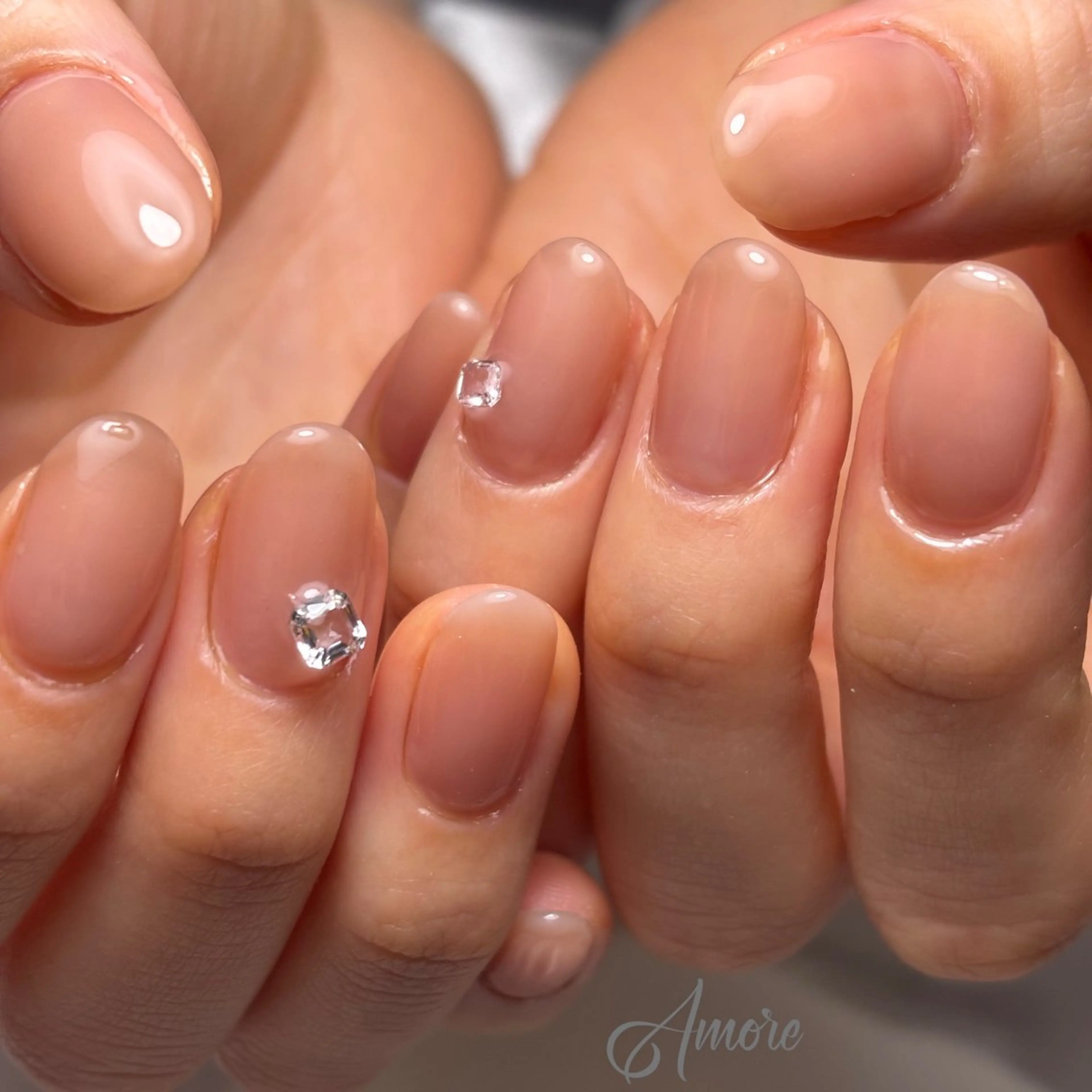 ネイル 桜ネイル ジェルネイル キラキラネイル 韓国ネイル マグネットネイル You kyehwaのネイルデザイン