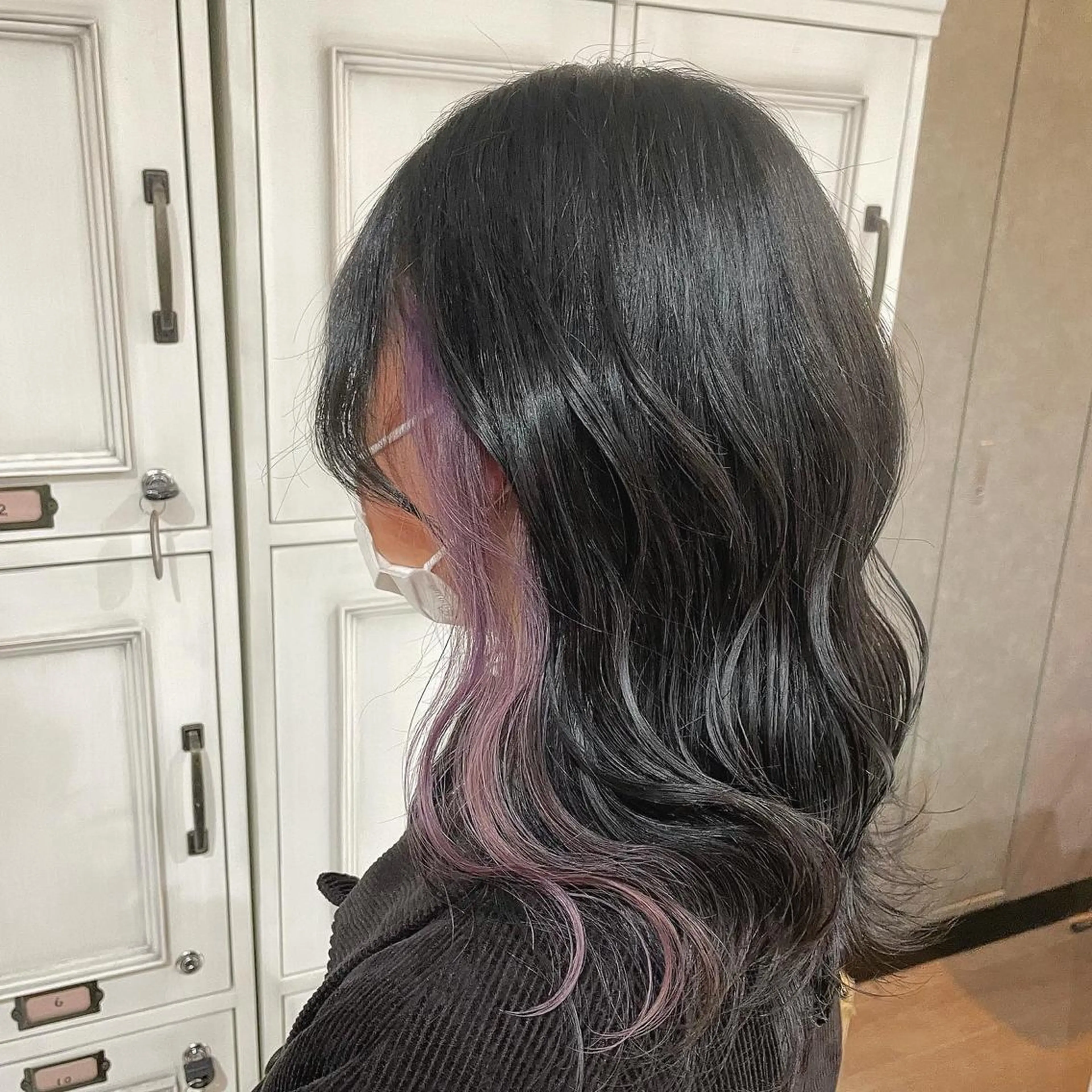 セミロング カラー ラベンダーカラー ラベンダーピンク ピンクカラー ヘアカラー トリートメント Hair Labo ASH  あみん♡のヘアスタイル