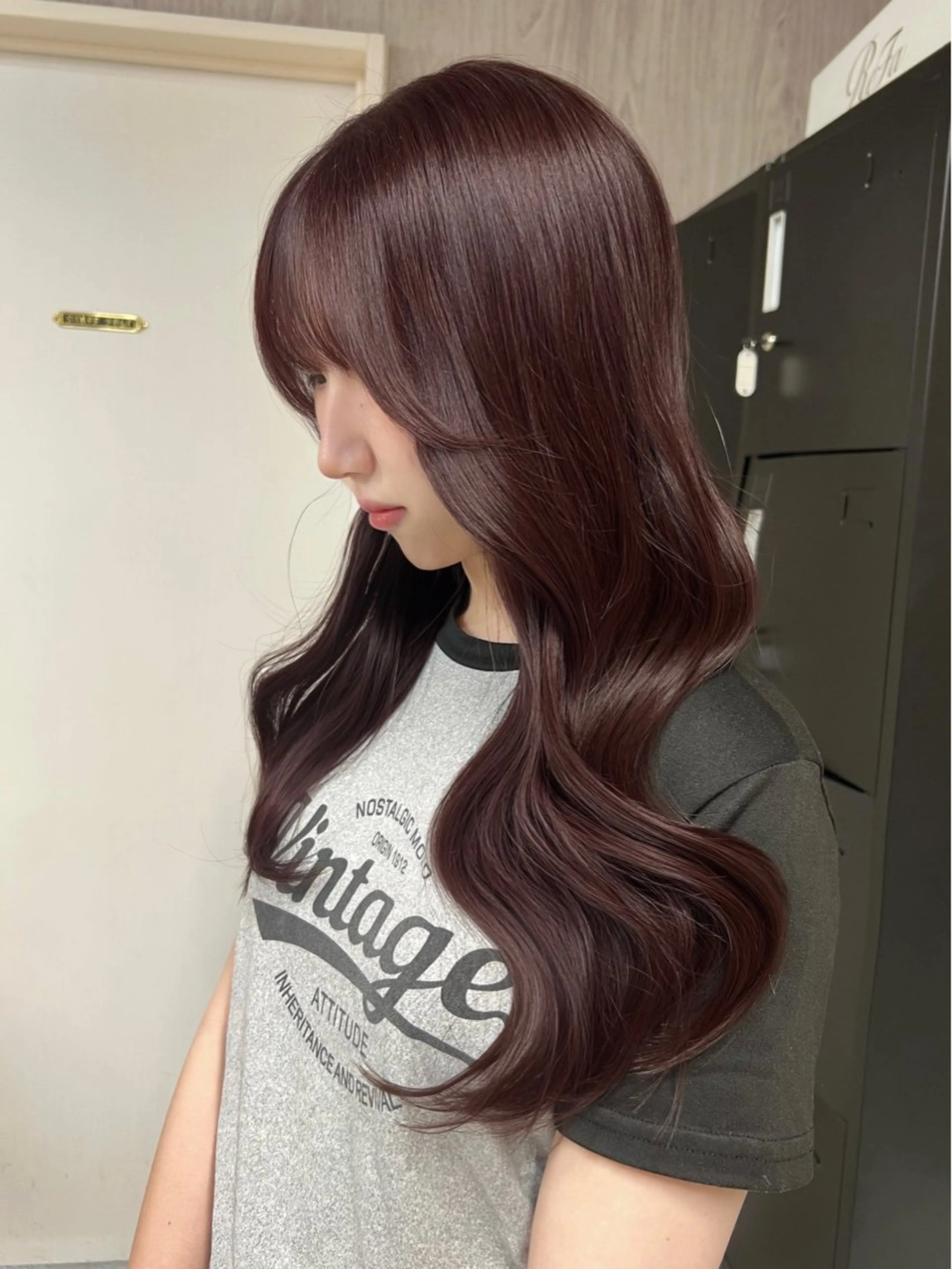 ロング カット ヘアカラー lafit kaede/韓国ヘアのヘアスタイル