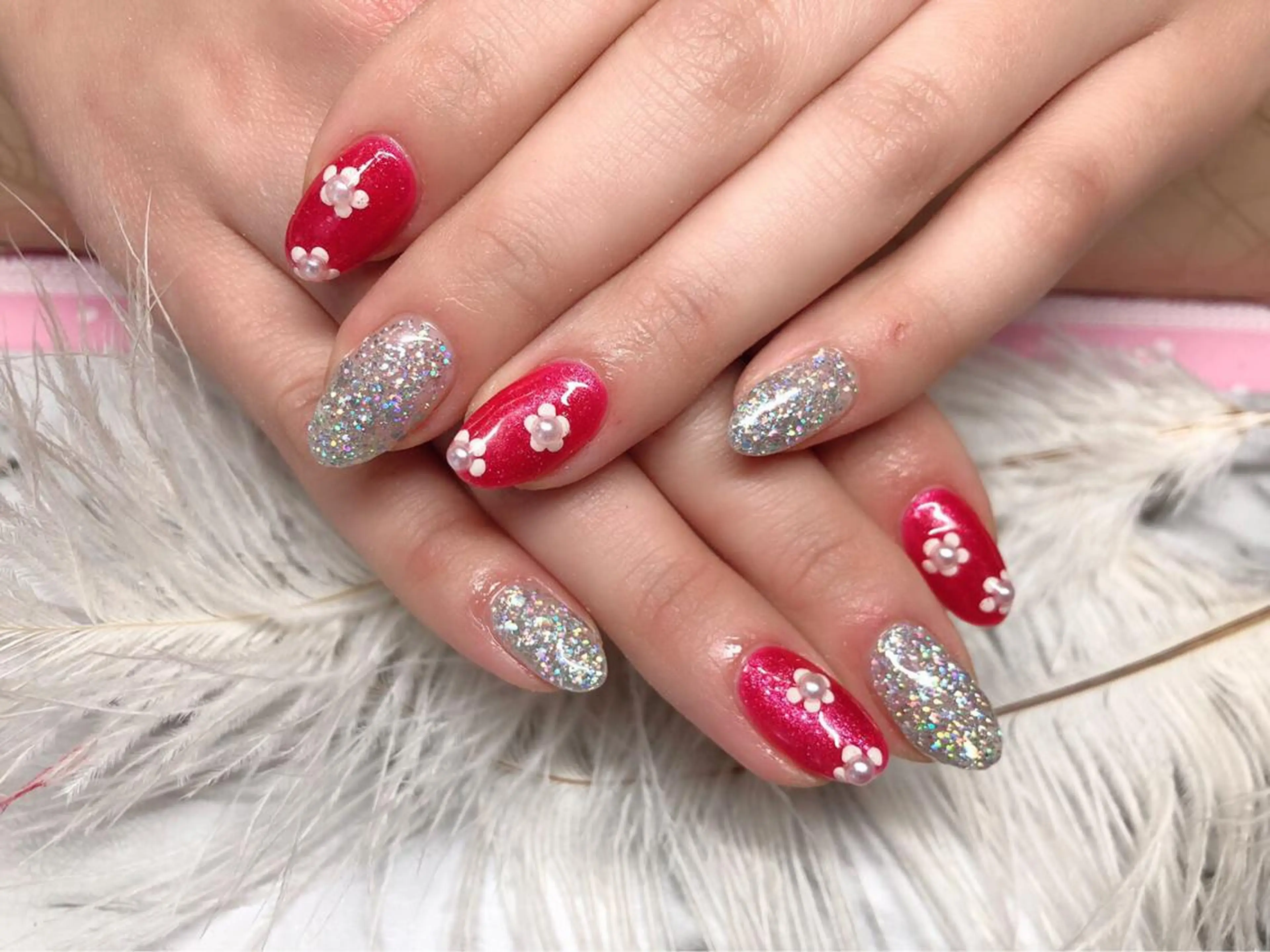 ネイル ハンドネイル マジック ミラーのネイルデザイン