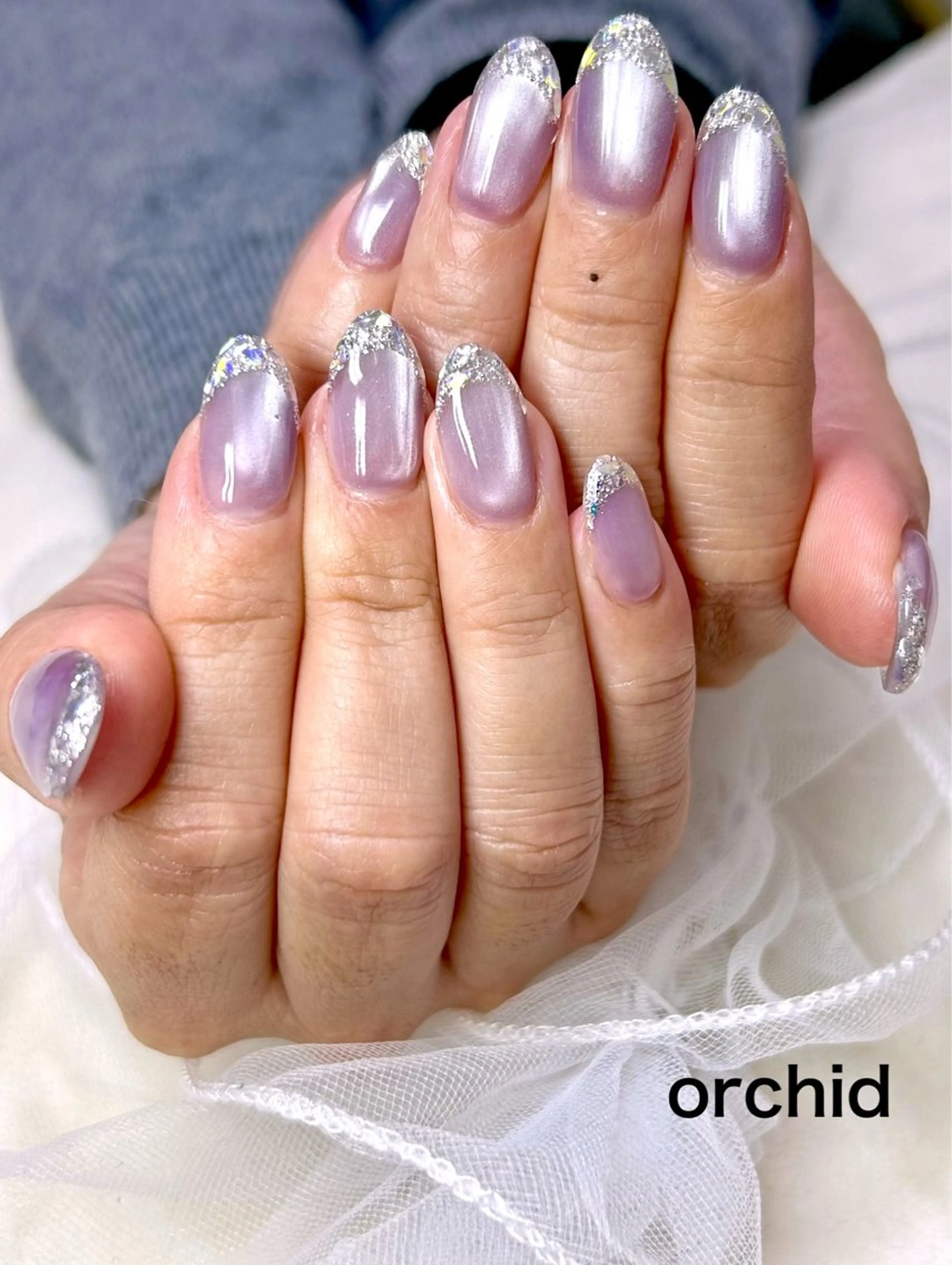 ネイル ハンドネイル orchid ♡オーキッドのネイルデザイン