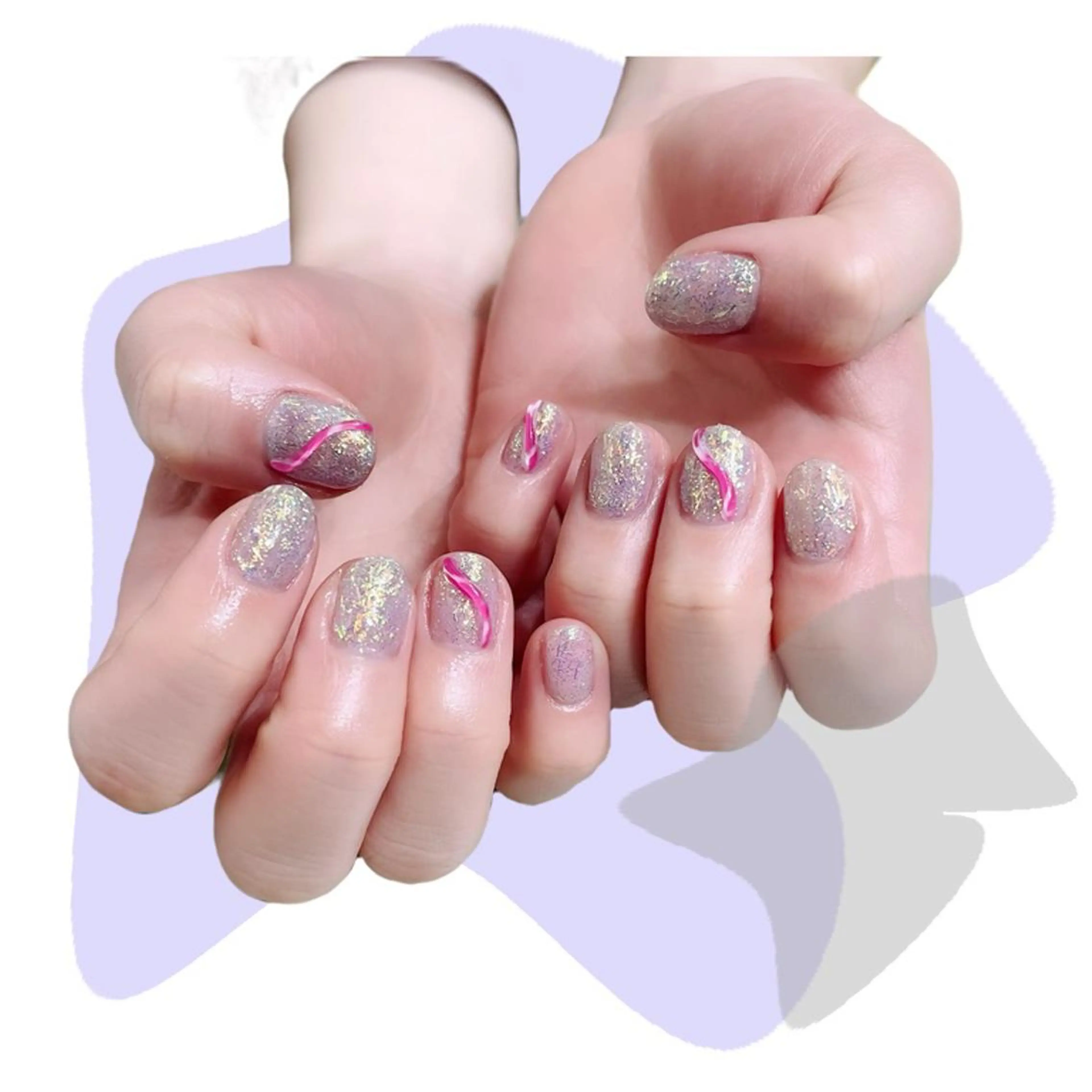 ネイル オーロラネイル 氷ネイル・うるうるネイル 韓国ネイル マグネットネイル ミラーネイル VOLLMOND nailのネイルデザイン