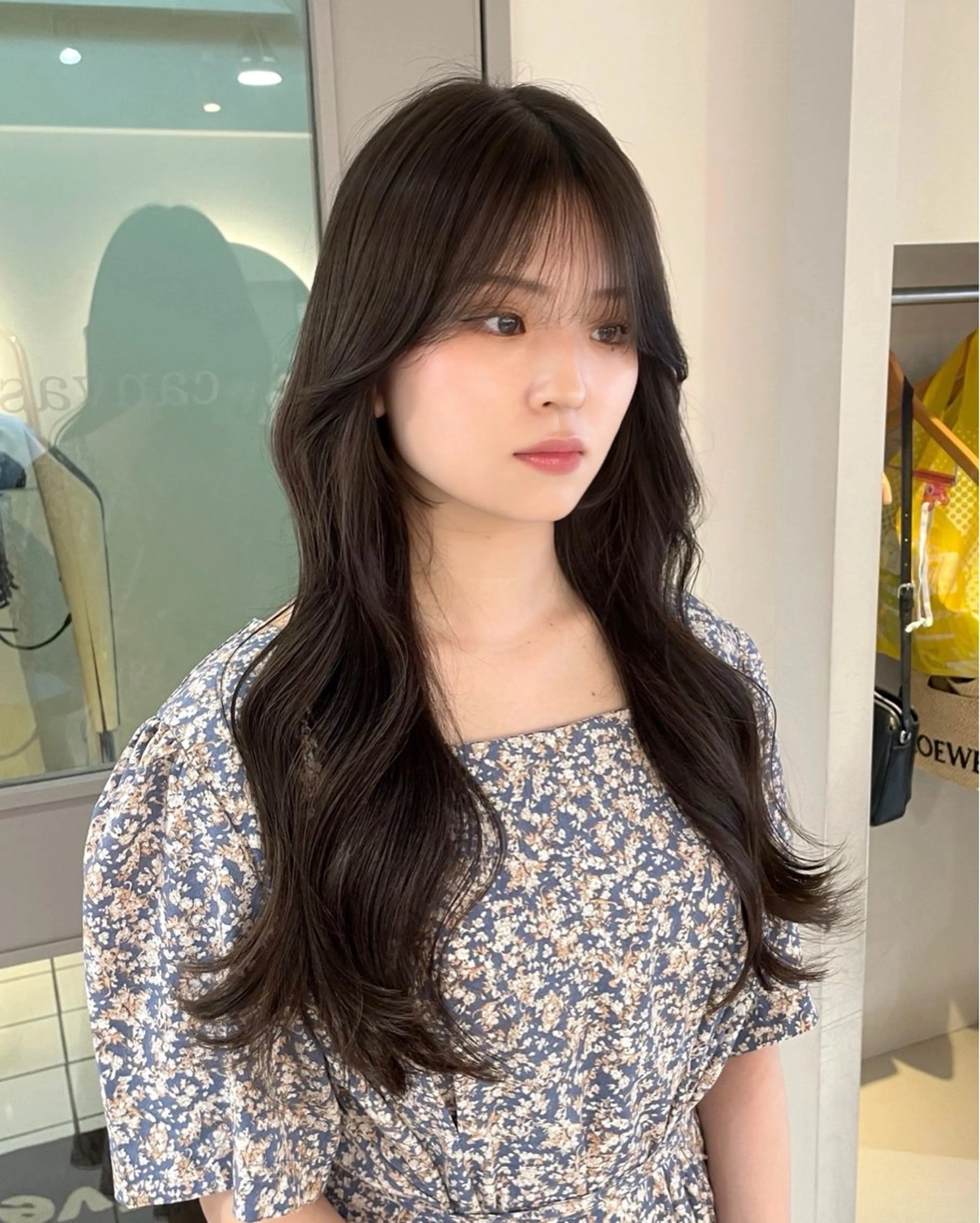 ロング カラー 透明感カラー グレージュ オリーブグレージュ オリーブグレー くびれヘア カット ヘアカラー トリートメント 横浜/レイヤーカット /韓国ヘア/佐藤記正のヘアスタイル