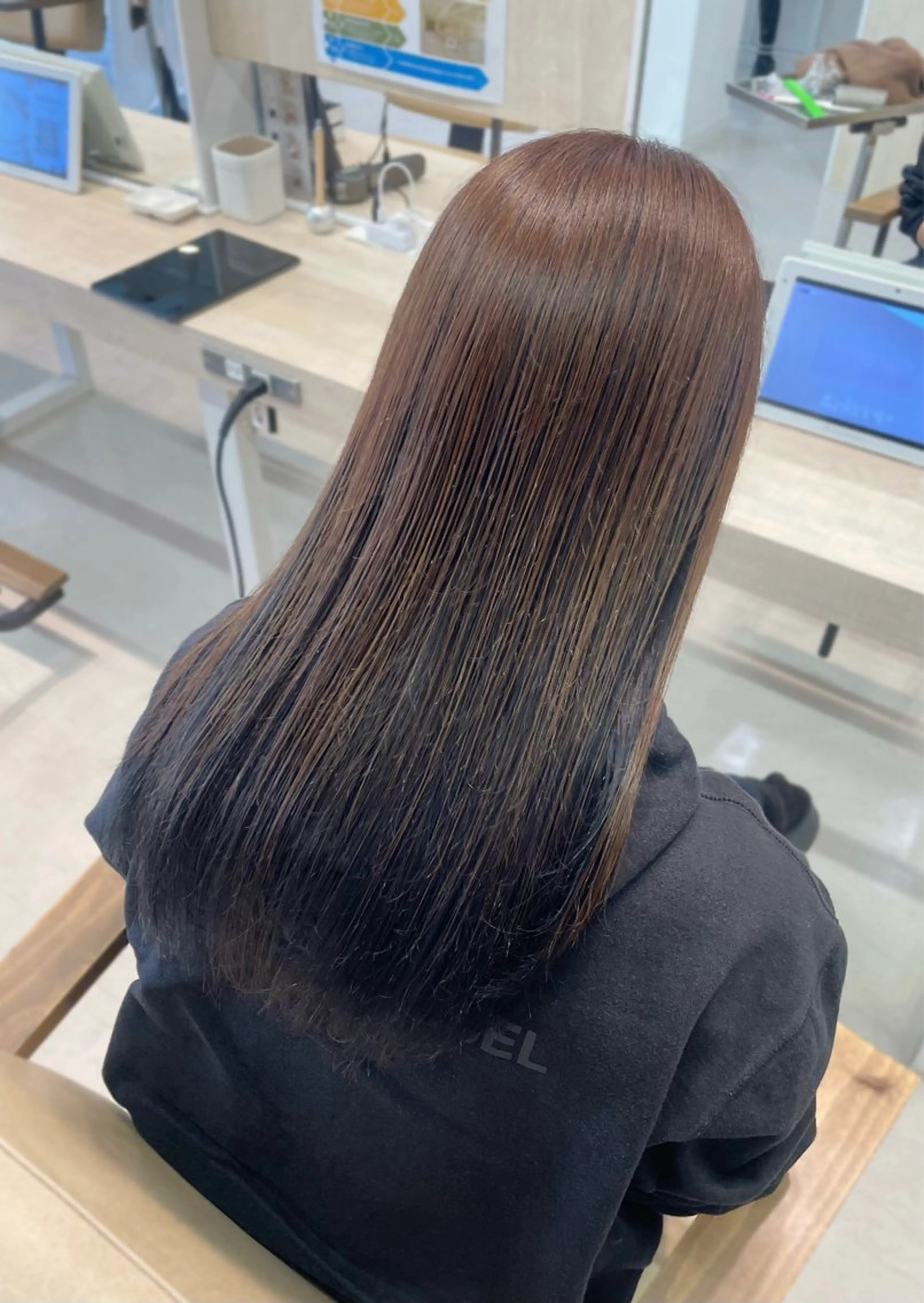 ロング カット ヘアカラー トリートメント かずや🍀/髪質改善 /艶髪カラー/眉毛のヘアスタイル