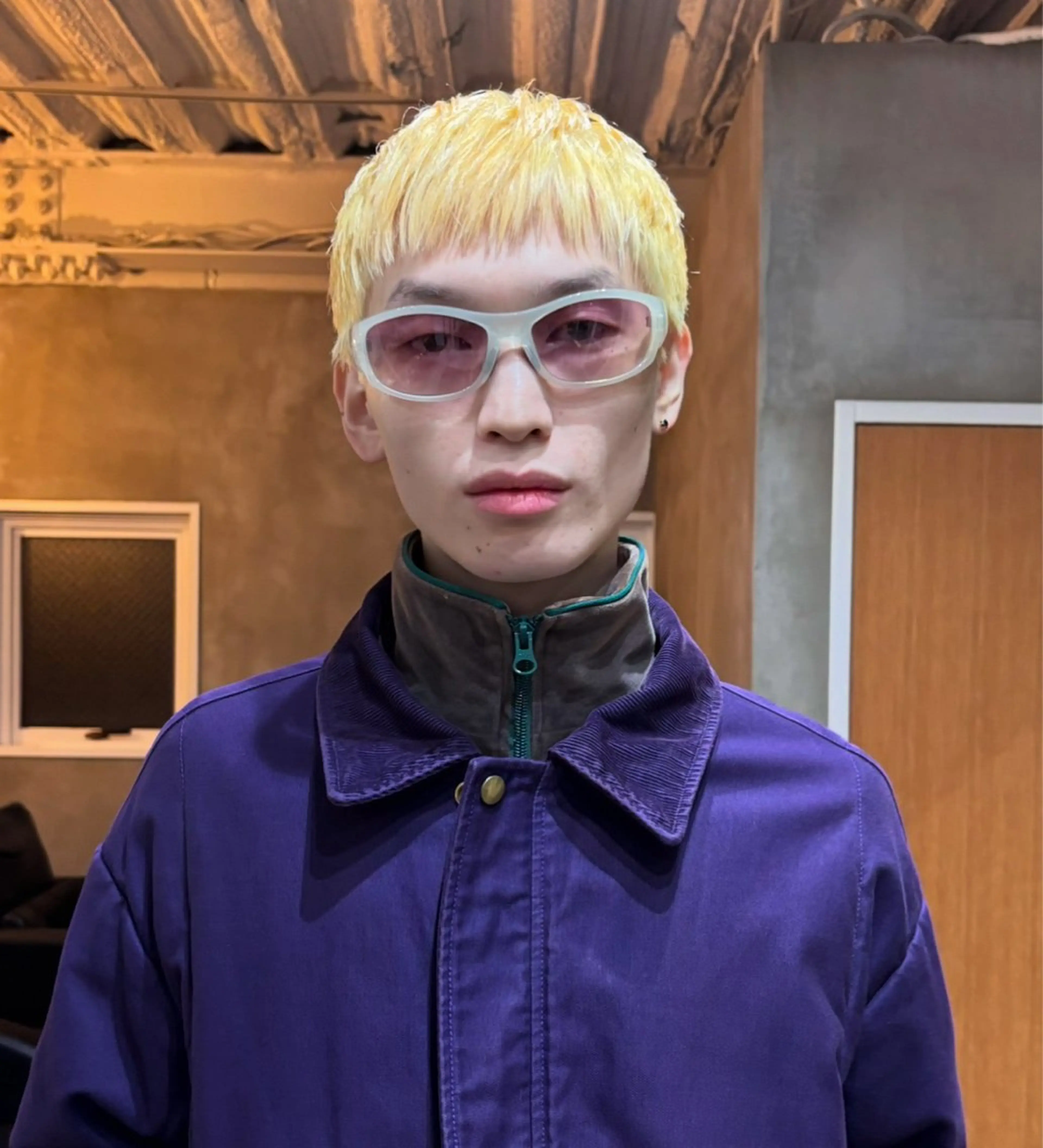 ショート カラー メンズ メンズブリーチ マッシュ メンズショート ブリーチ 抜きっぱなしブロンド 渋谷/原宿/メンズ/ コヤマトモヤのヘアスタイル